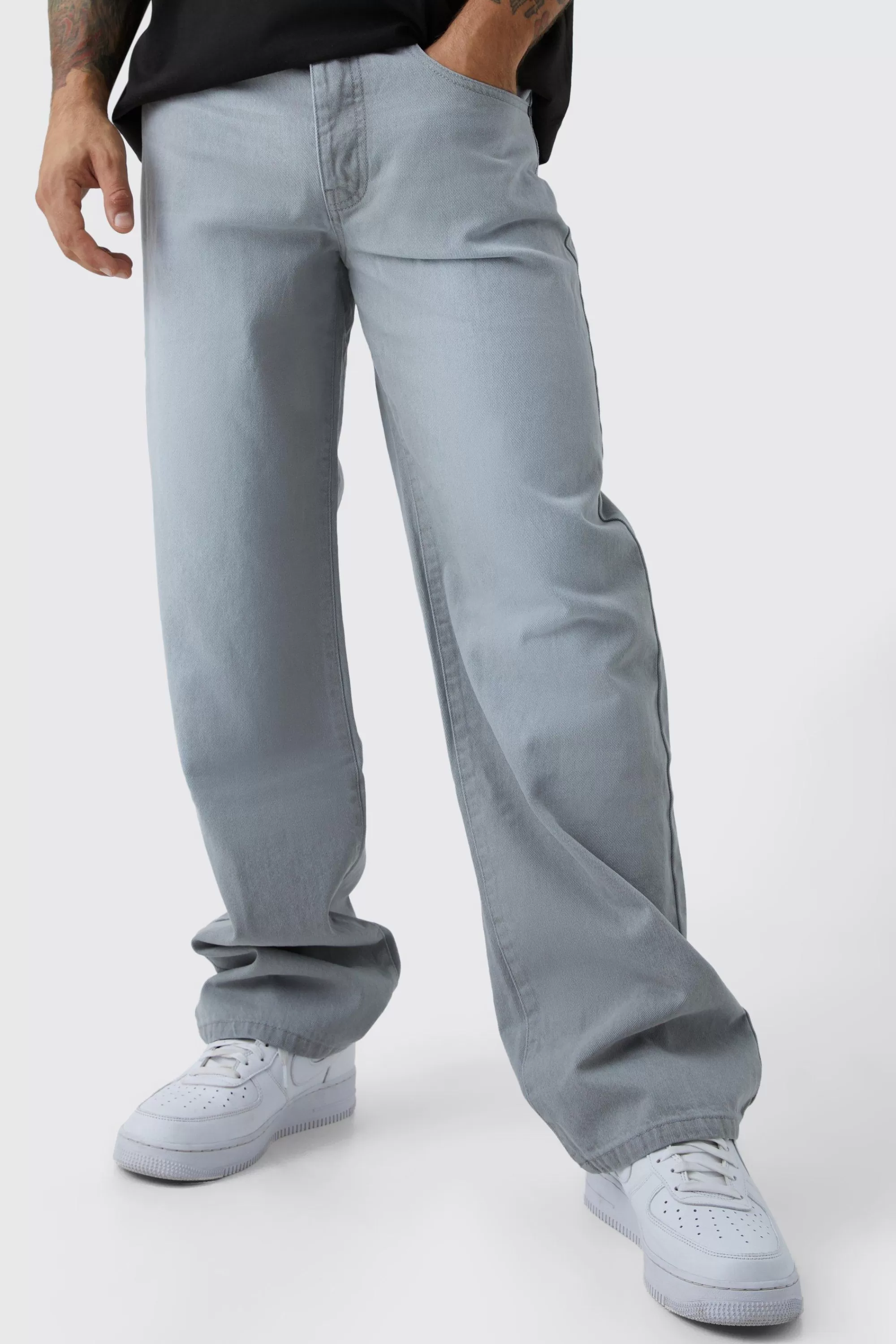 boohooMAN Baggy Rigid Jean | UK
