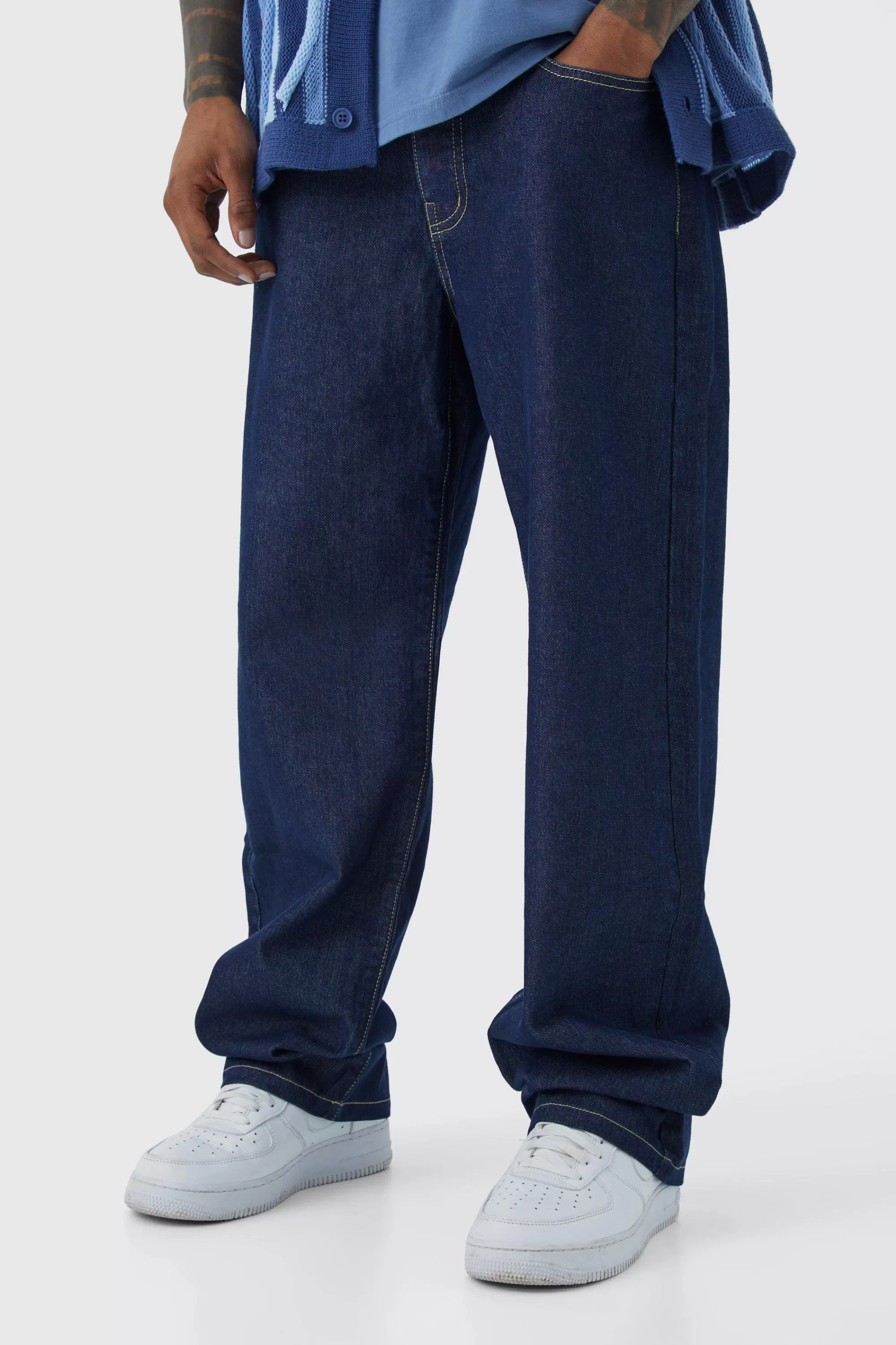 boohooMAN Baggy Rigid Jean | UK