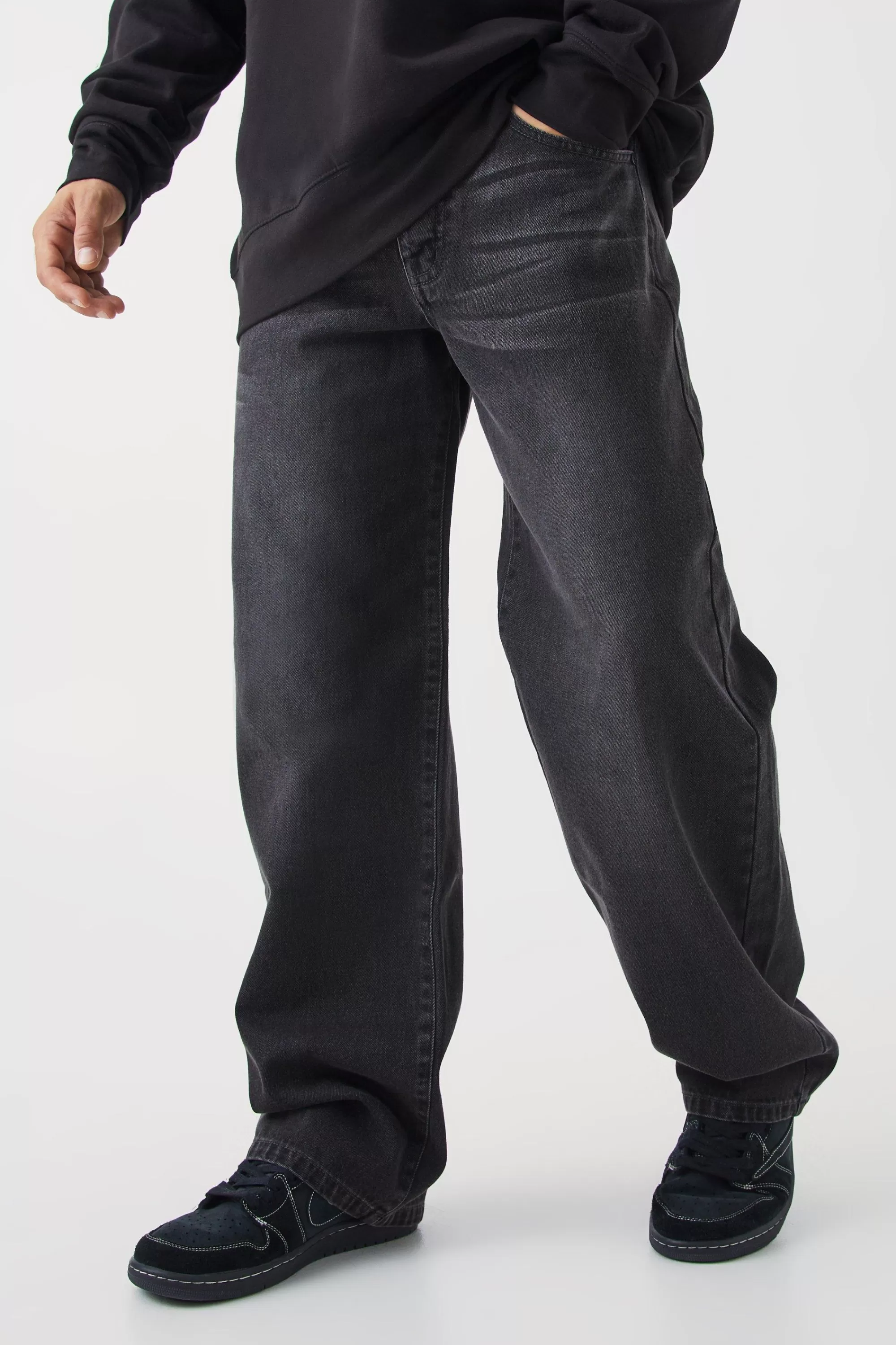 boohooMAN Baggy Rigid Jean | UK
