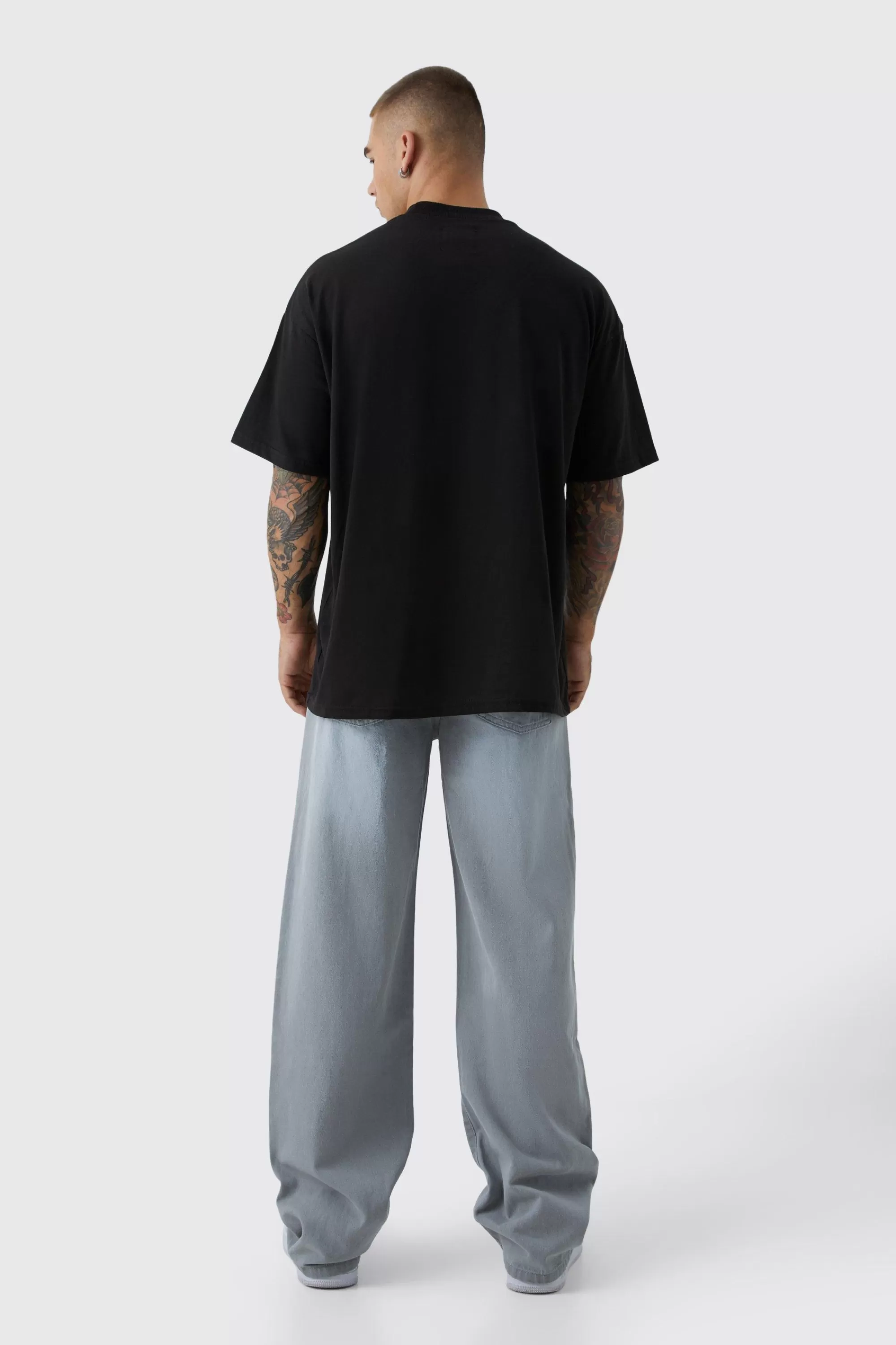 boohooMAN Baggy Rigid Jean | UK