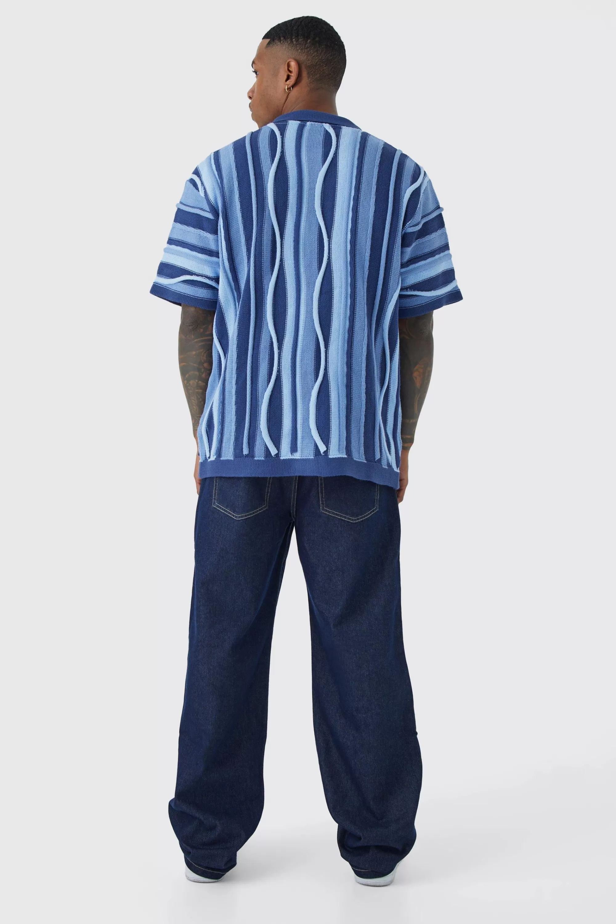 boohooMAN Baggy Rigid Jean | UK