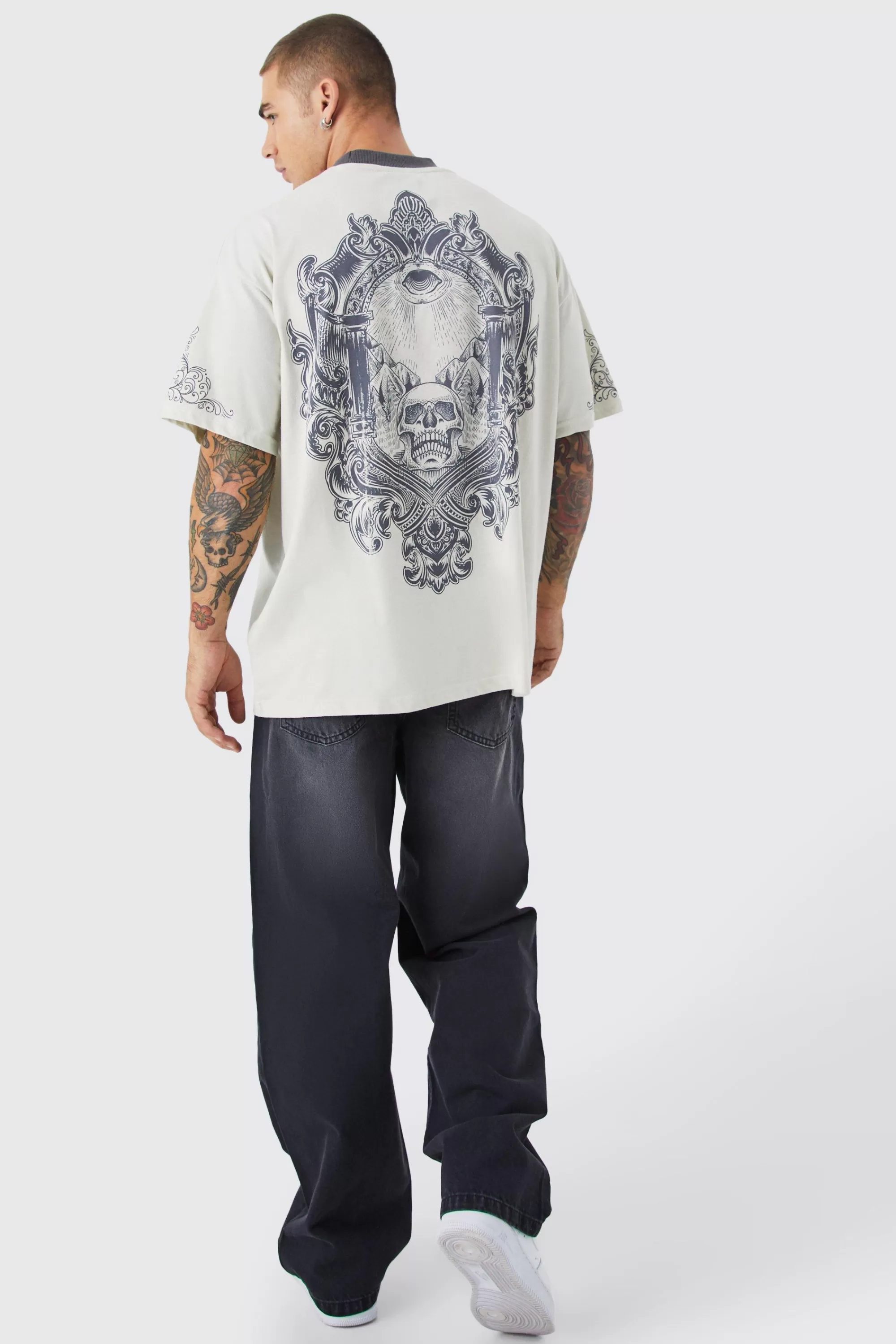 boohooMAN Baggy Rigid Jean | UK