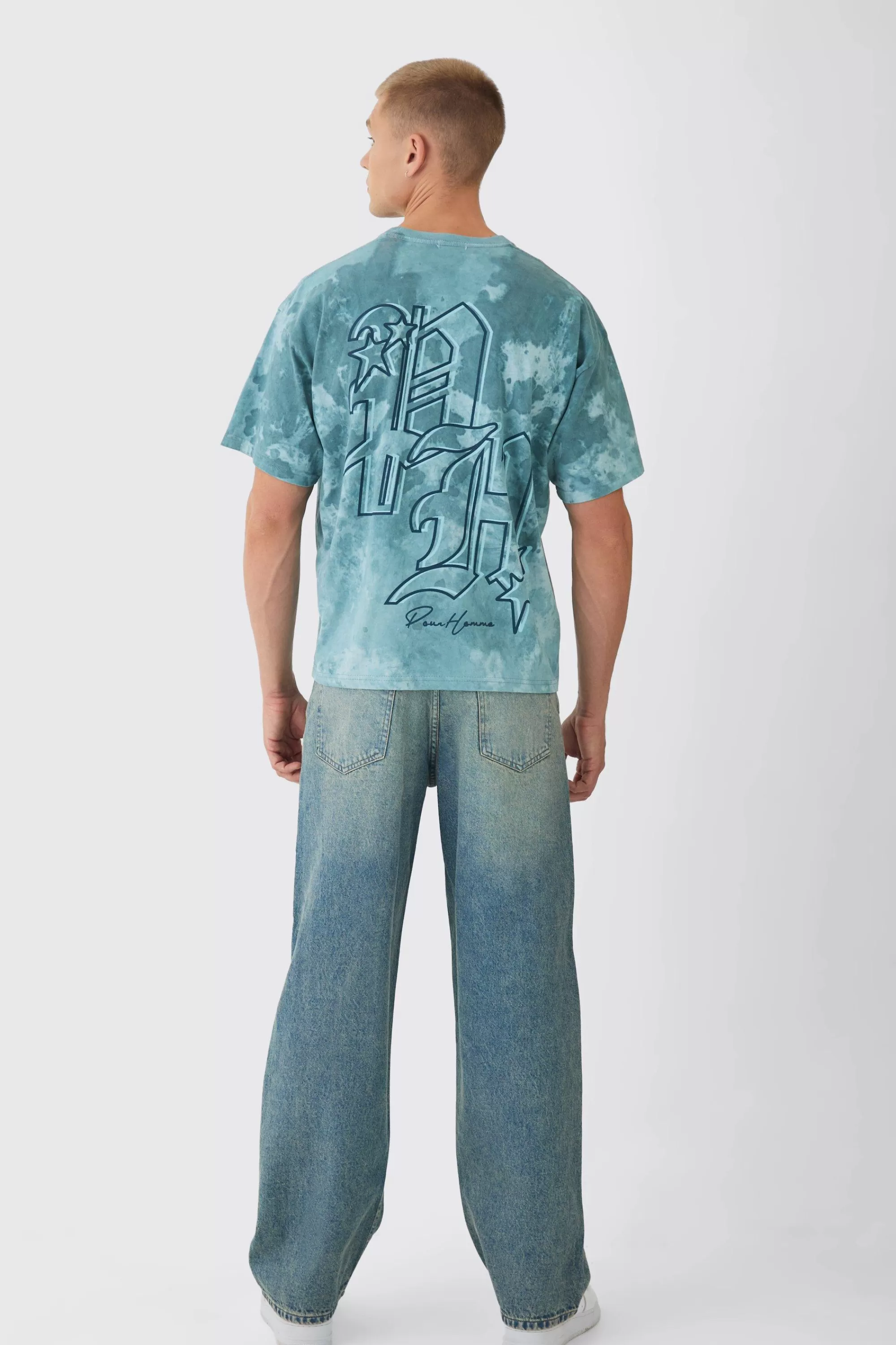 boohooMAN Baggy Rigid Jeans | UK