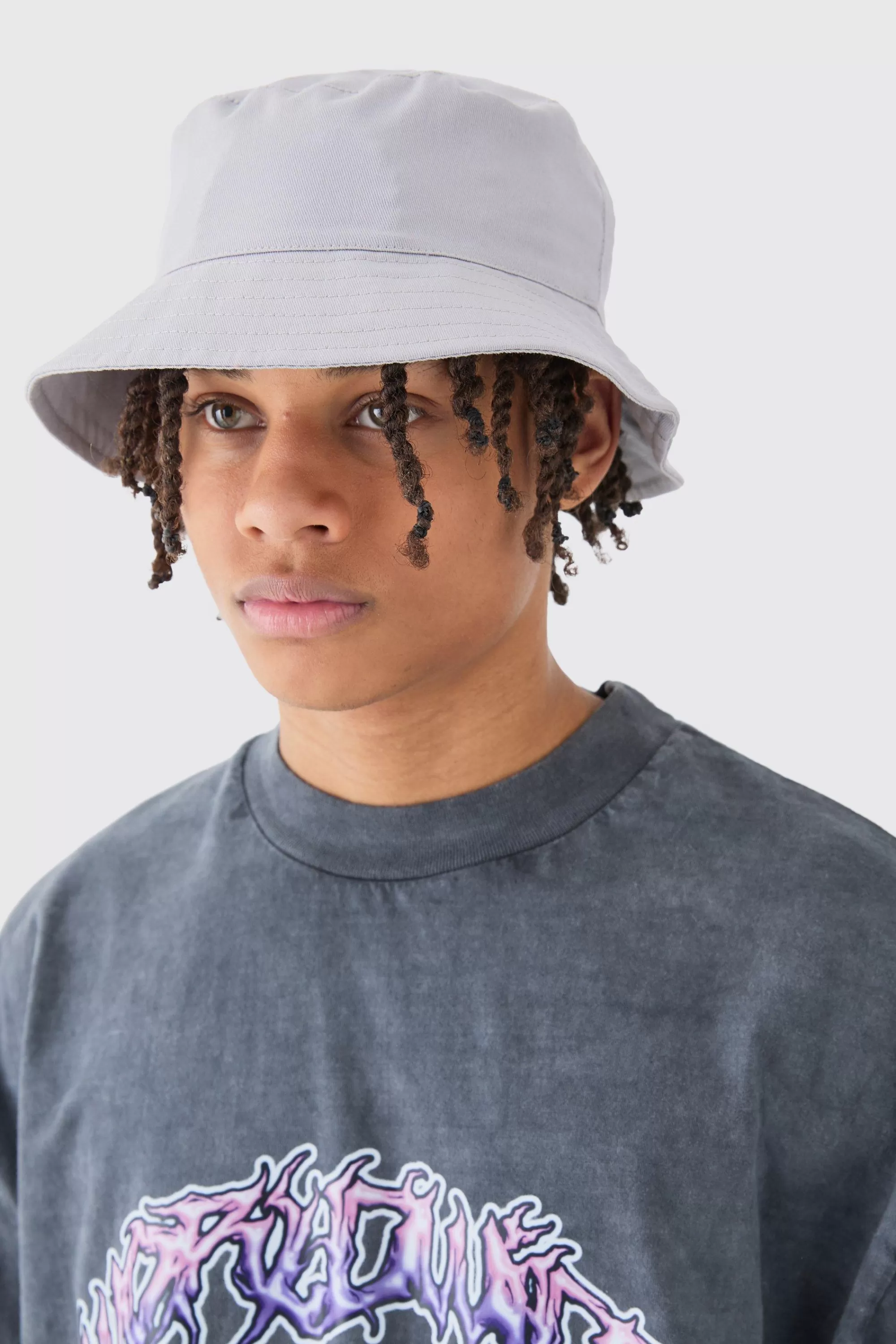 boohooMAN Basic Bucket Hat In | UK