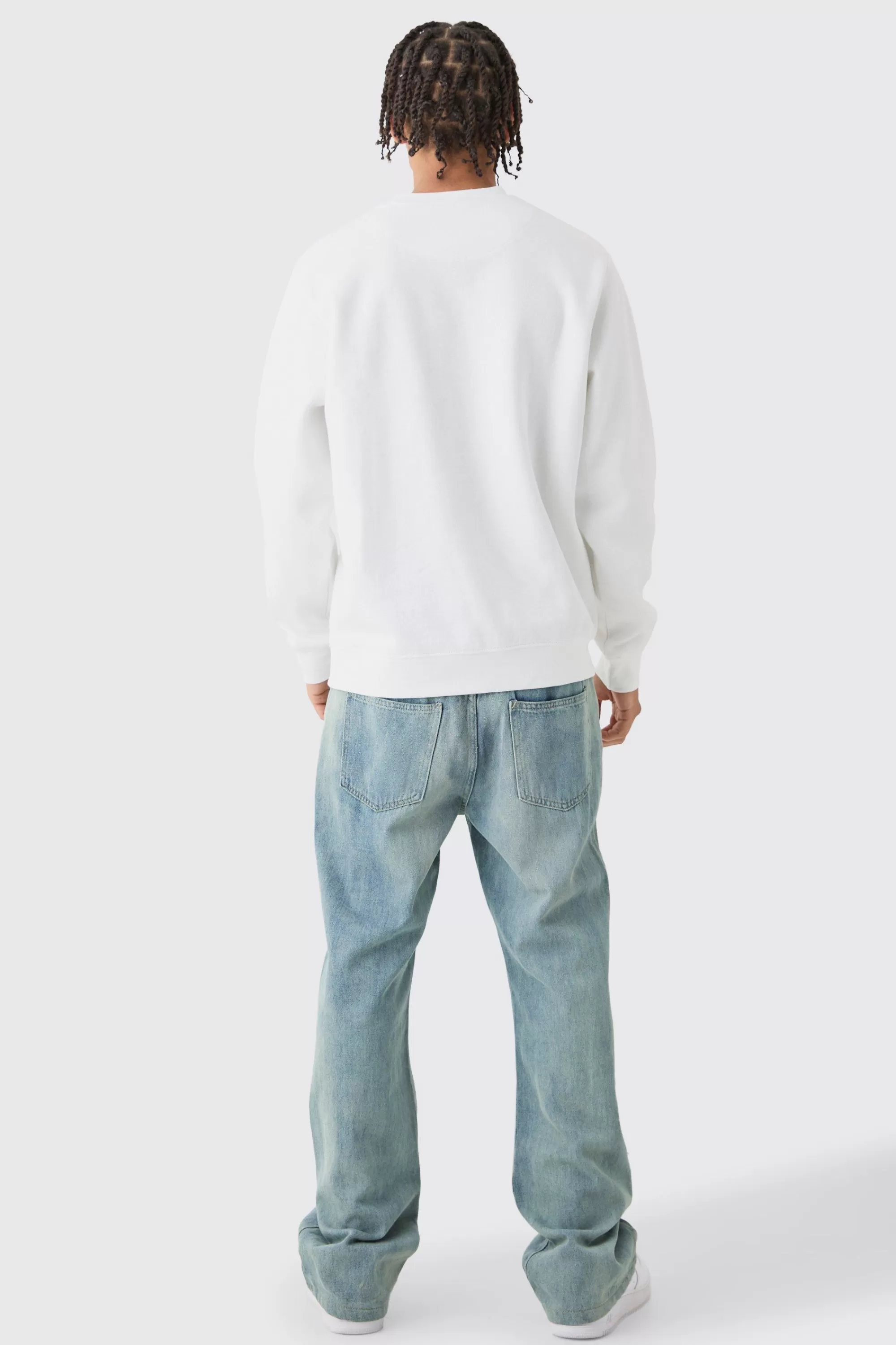 boohooMAN Basic Crew Neck Sweatshirt | UK