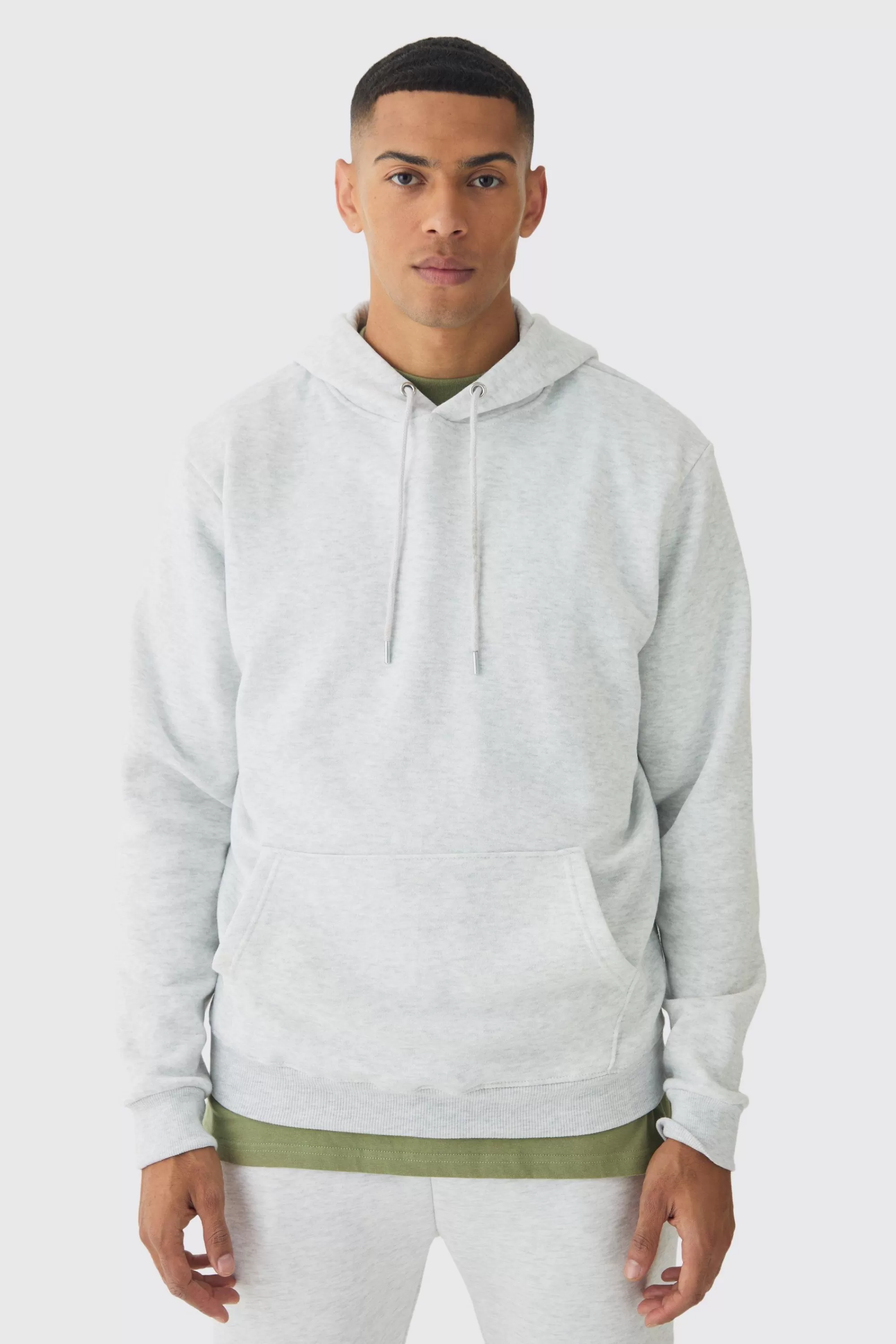 boohooMAN Basic Over The Head Hoodie | UK