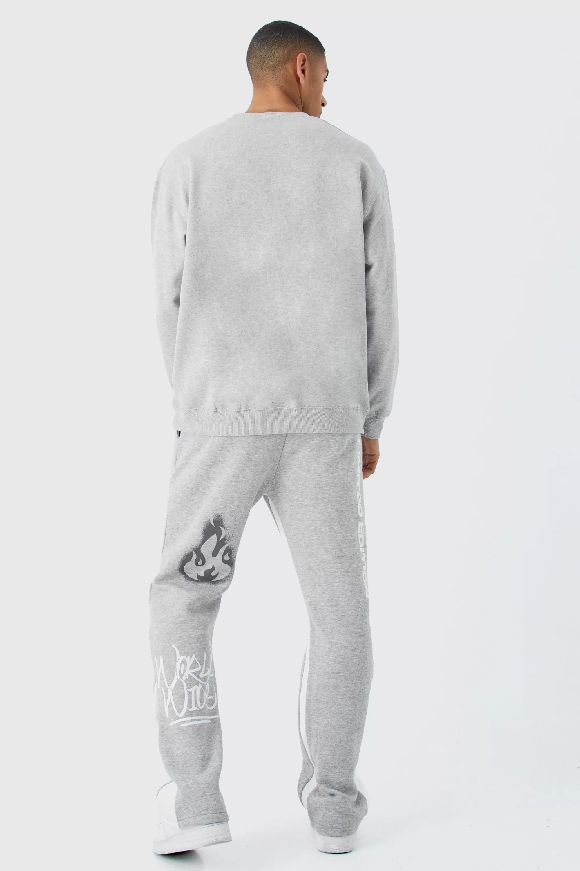boohooMAN Basic Oversized Crew Neck Sweatshirt | UK