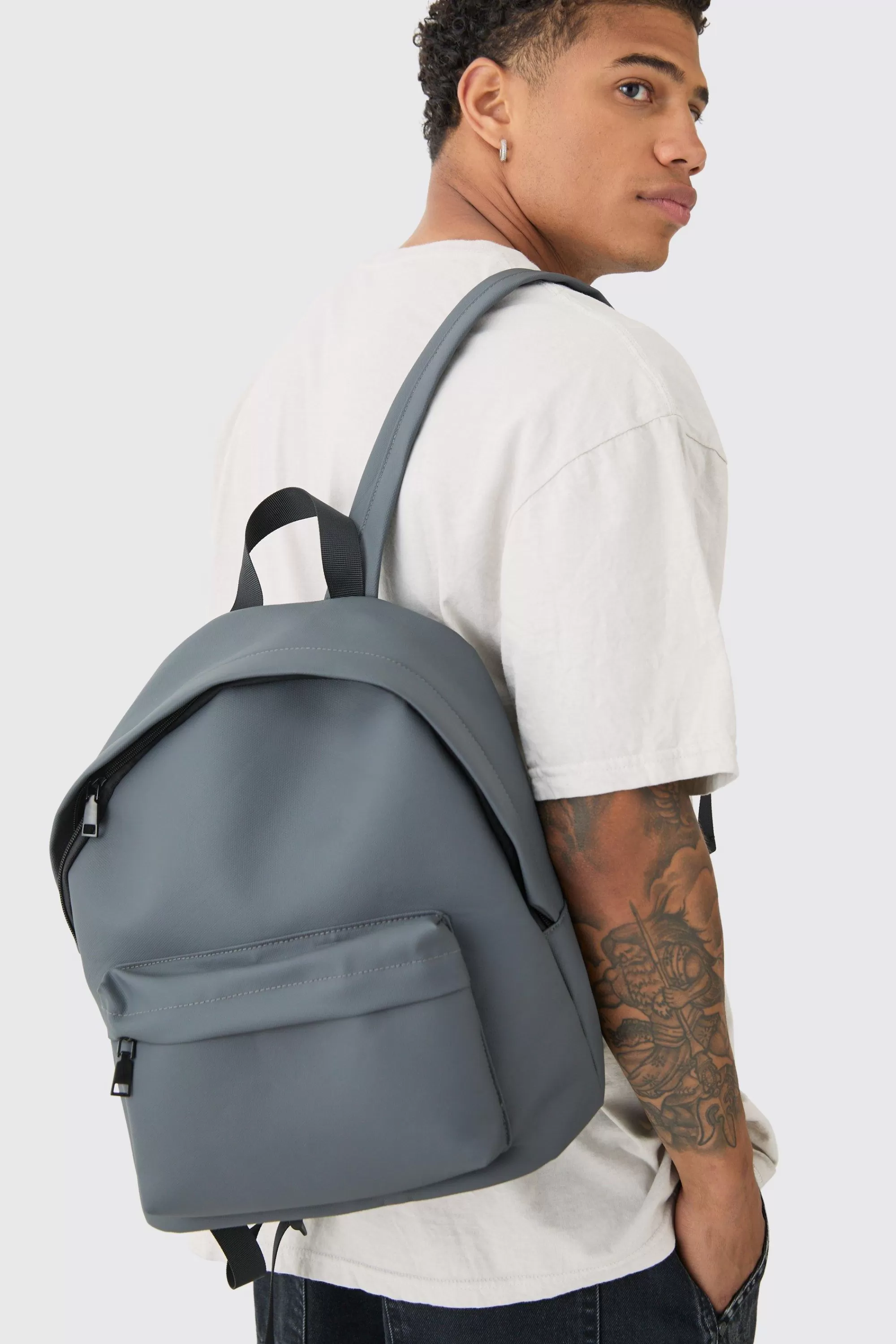 boohooMAN Basic Rucksack In | UK