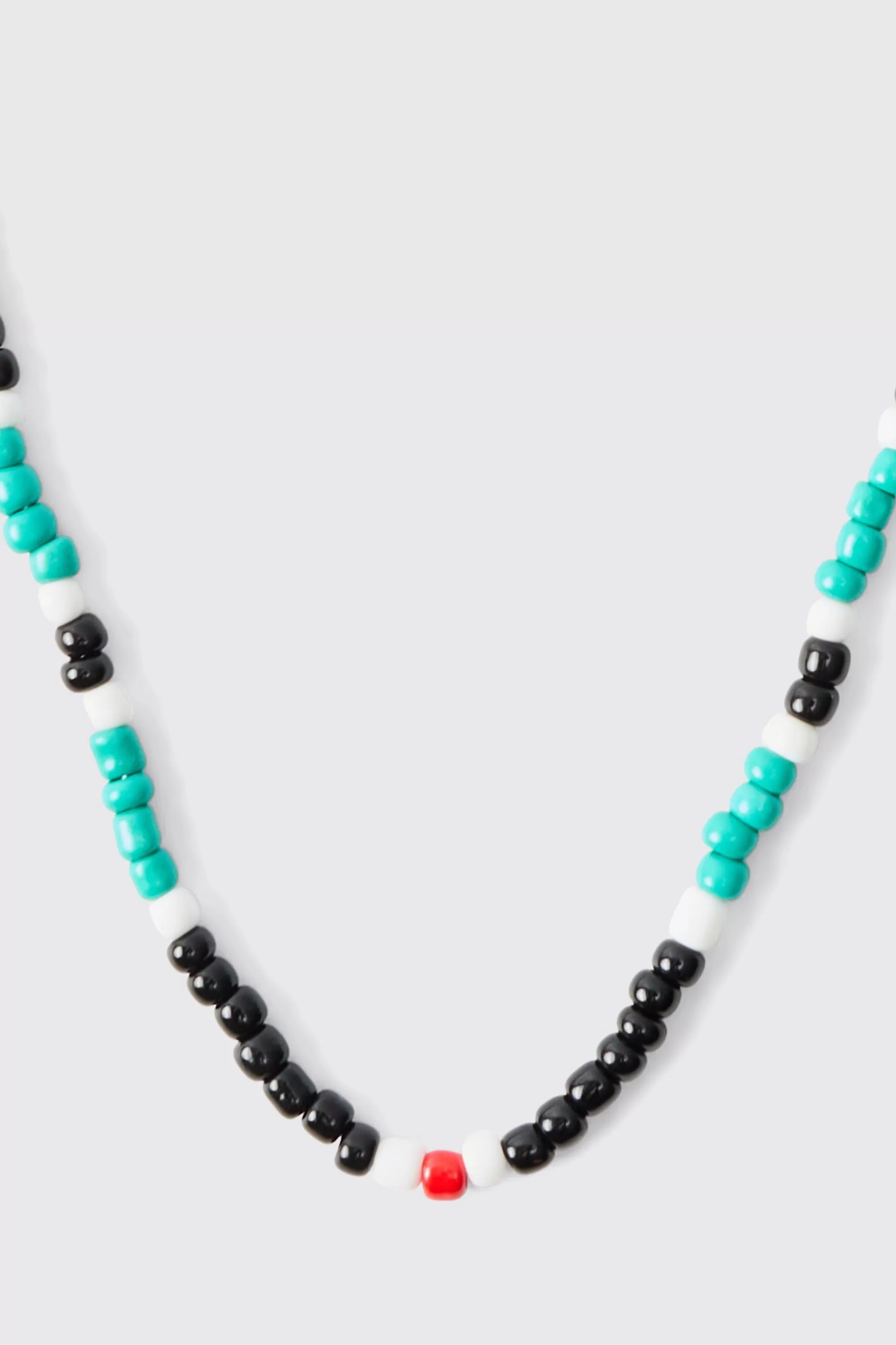 boohooMAN Bead Necklace In | UK