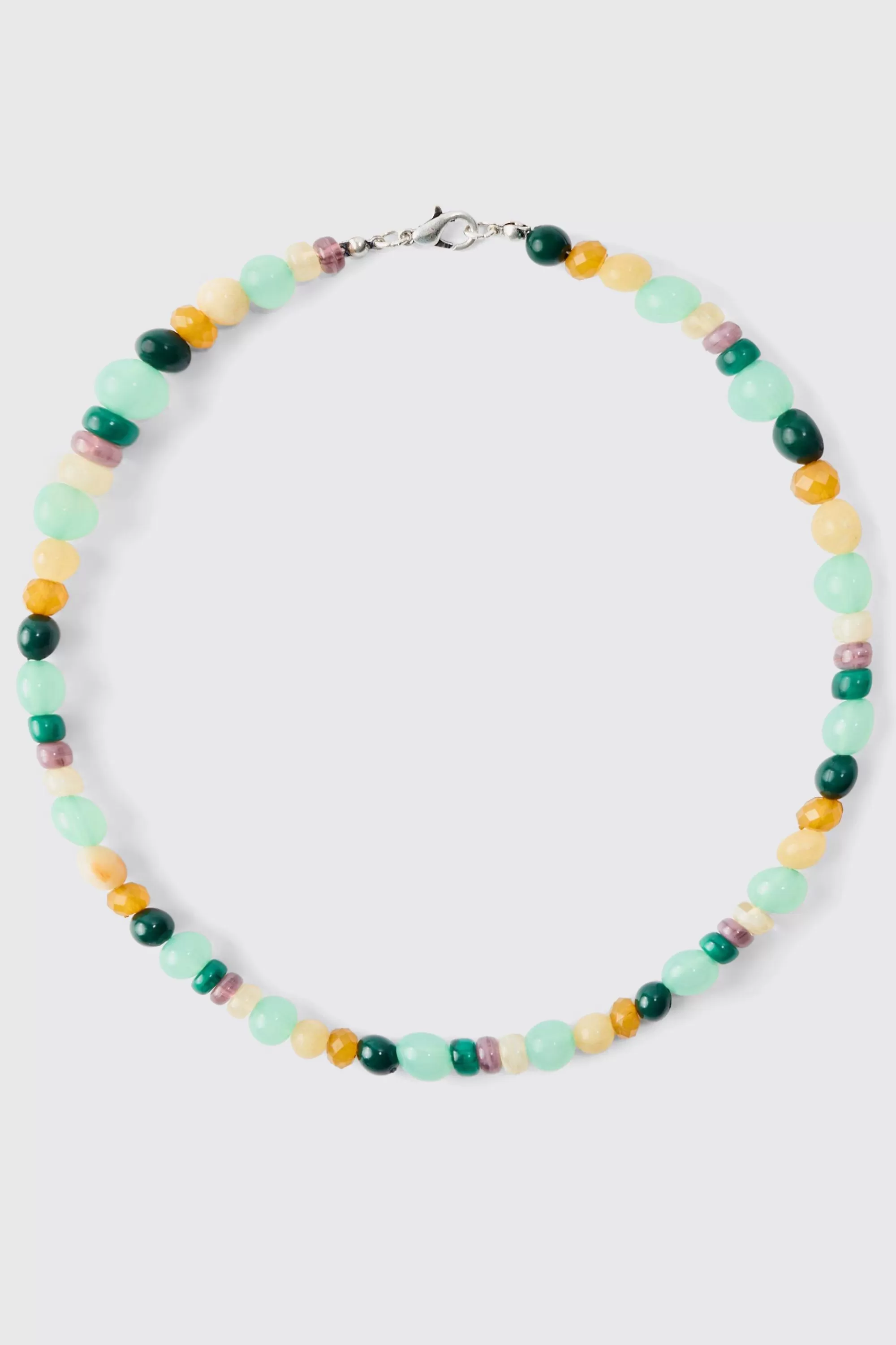 boohooMAN Beaded Colour Necklace | UK