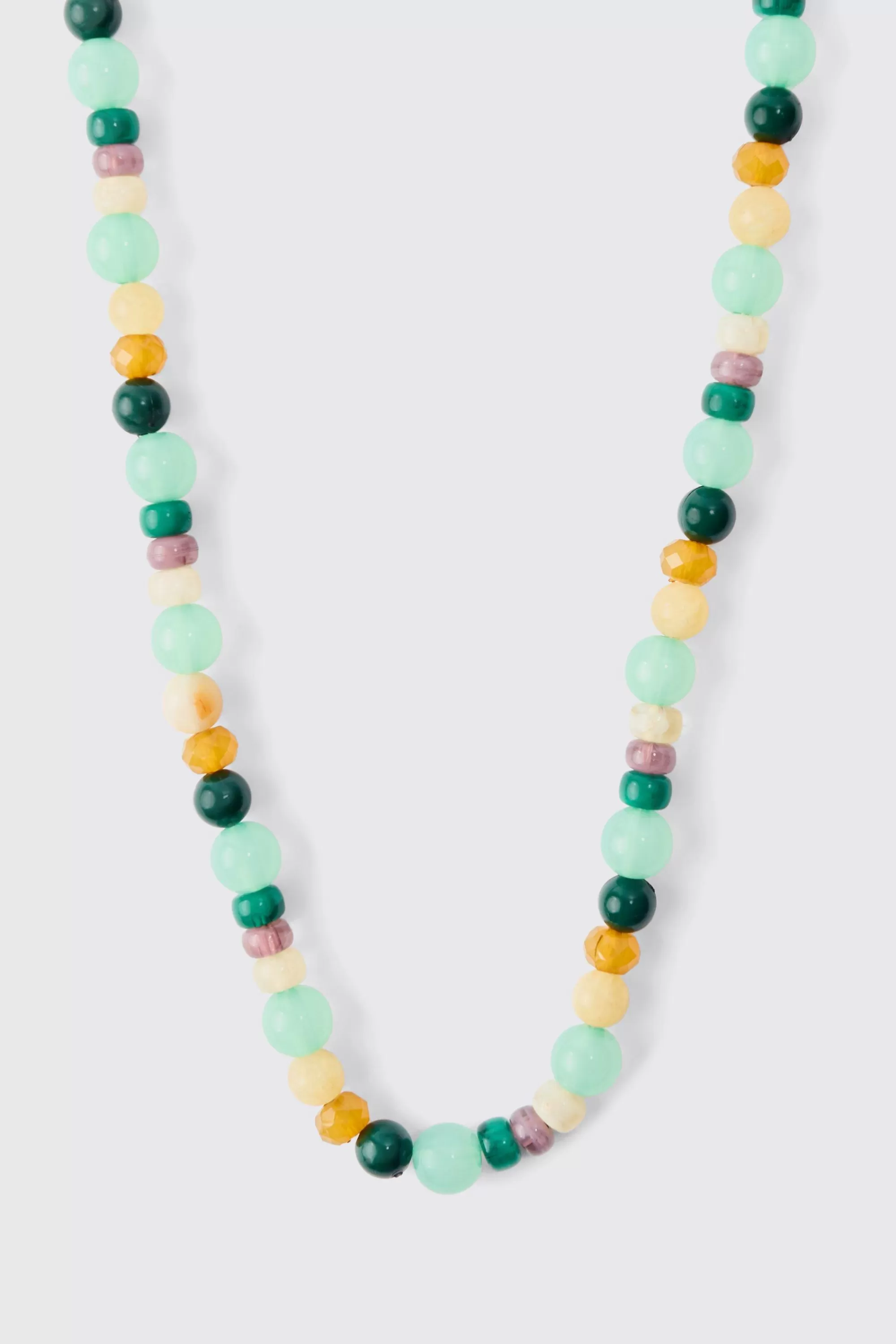 boohooMAN Beaded Colour Necklace | UK
