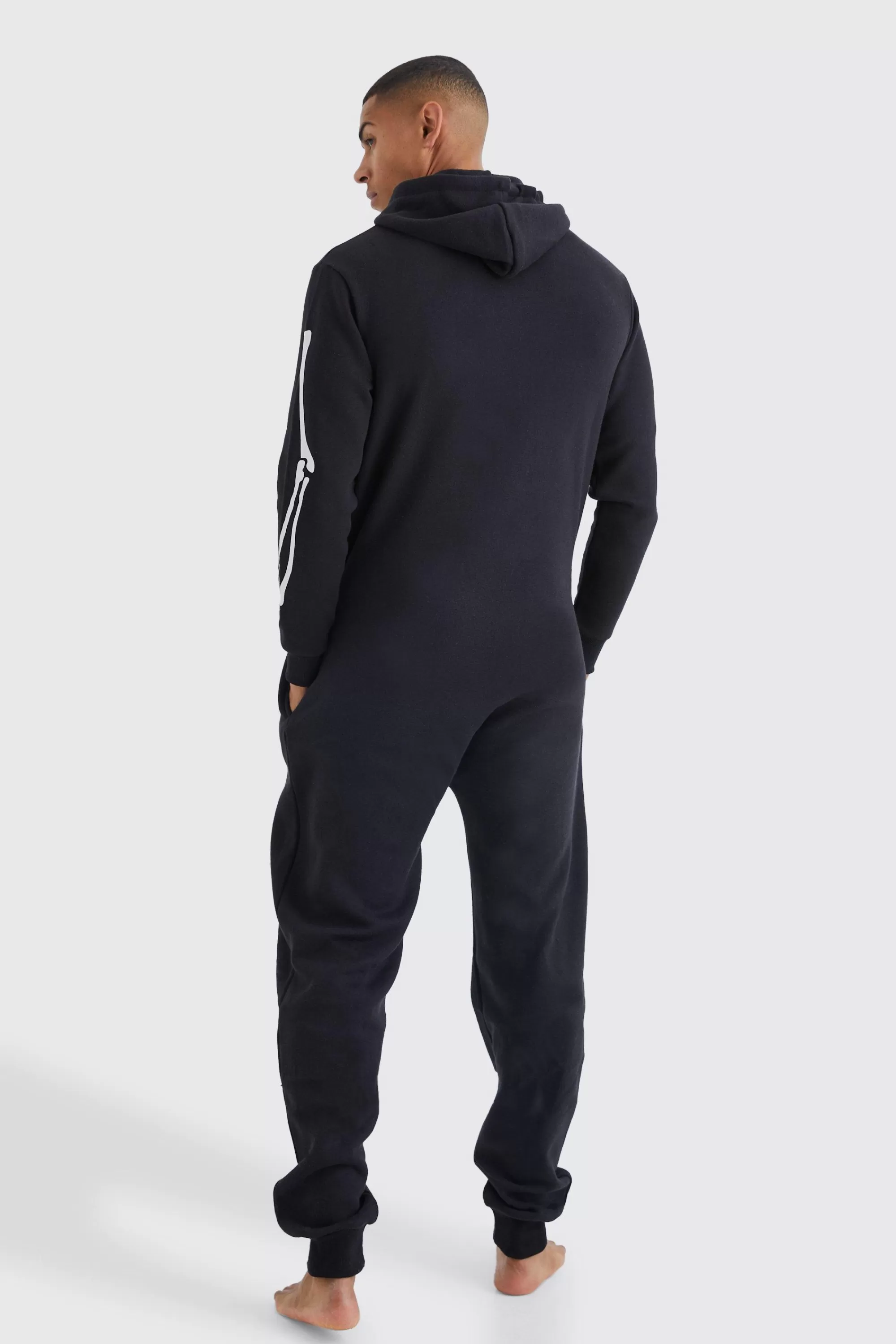 boohooMAN Skeleton Onesie | UK