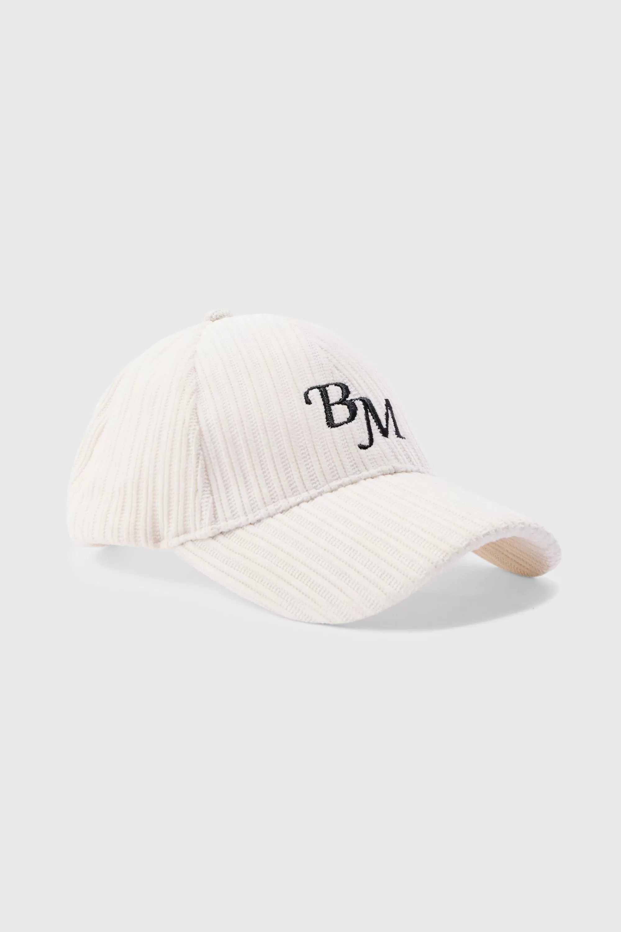 boohooMAN BM Embroidered Corduroy Cap In | UK
