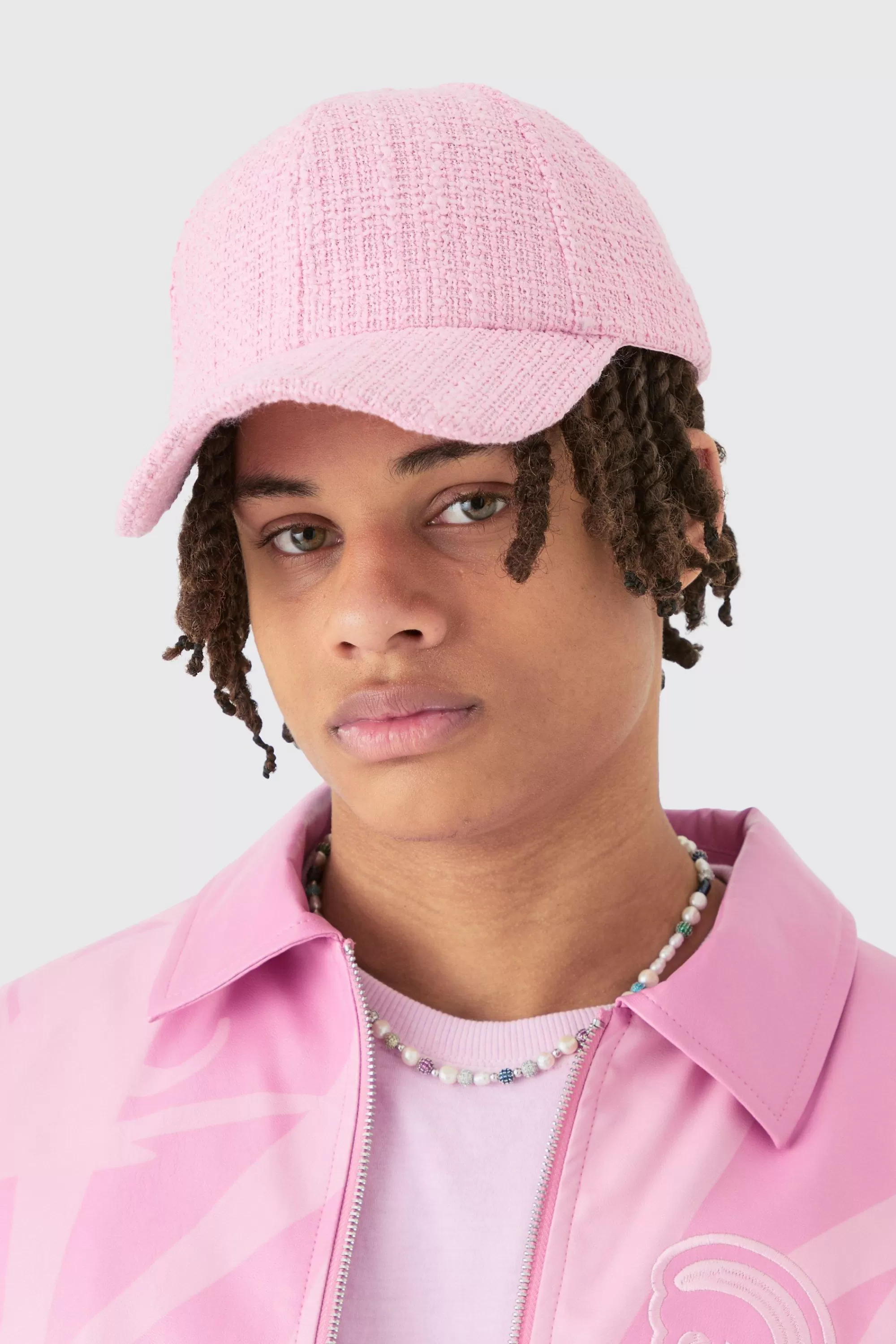 boohooMAN Boucle Texture Cap In | UK