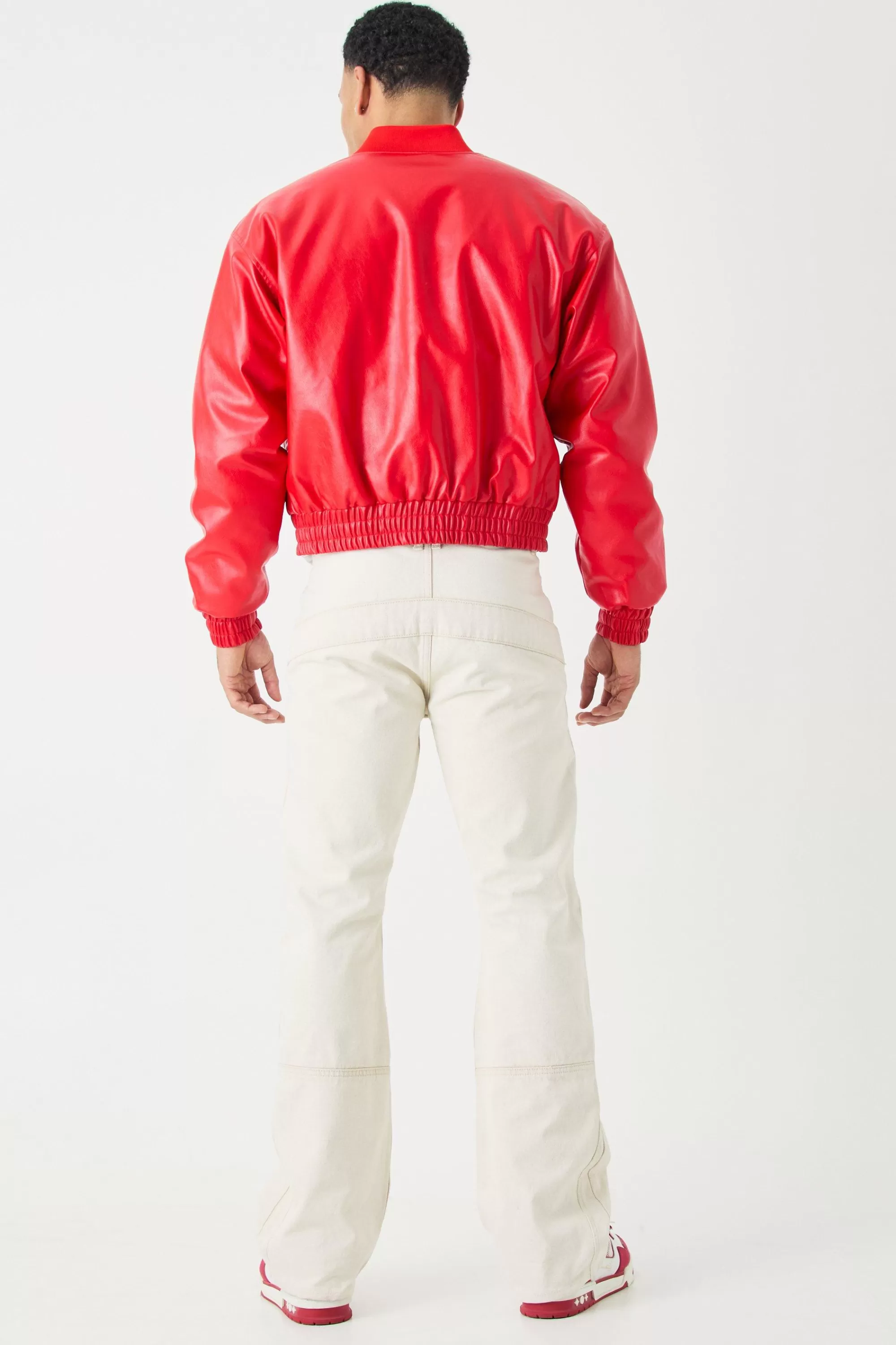 boohooMAN Boxy Embroide Bomber | UK