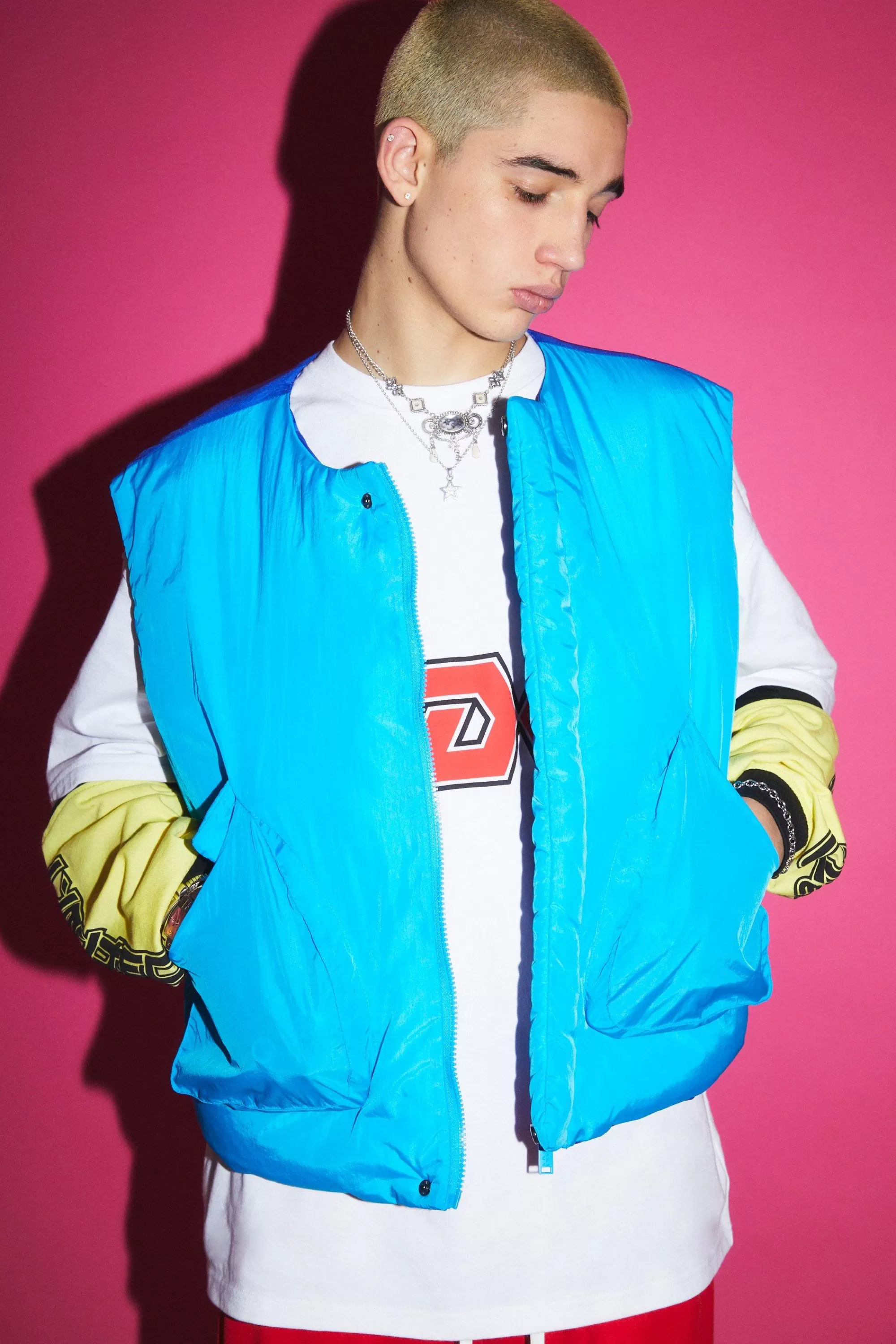 boohooMAN Boxy Fit Padded Gilet | UK