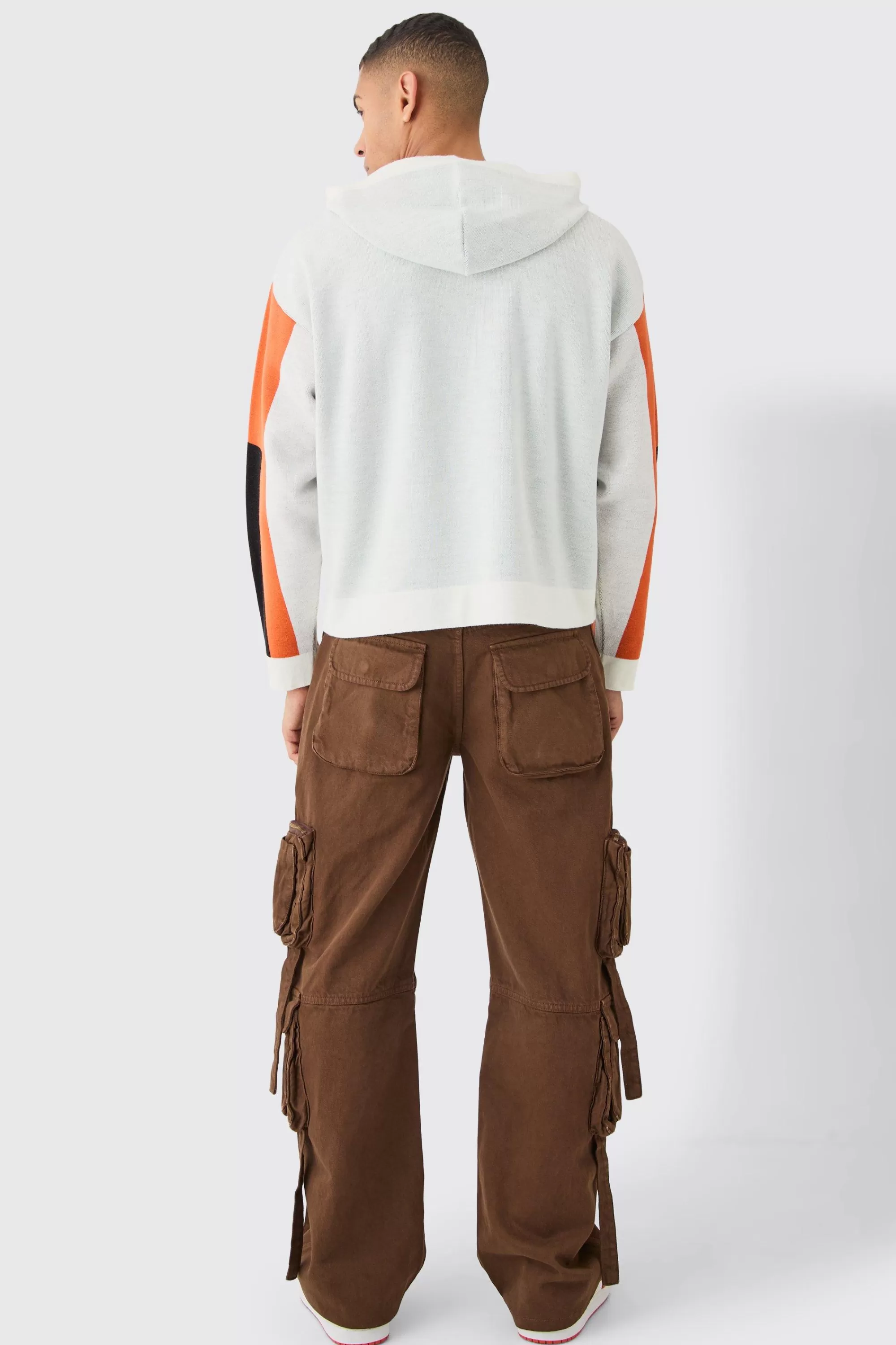 boohooMAN Boxy Moto Graphic Hoodie | UK