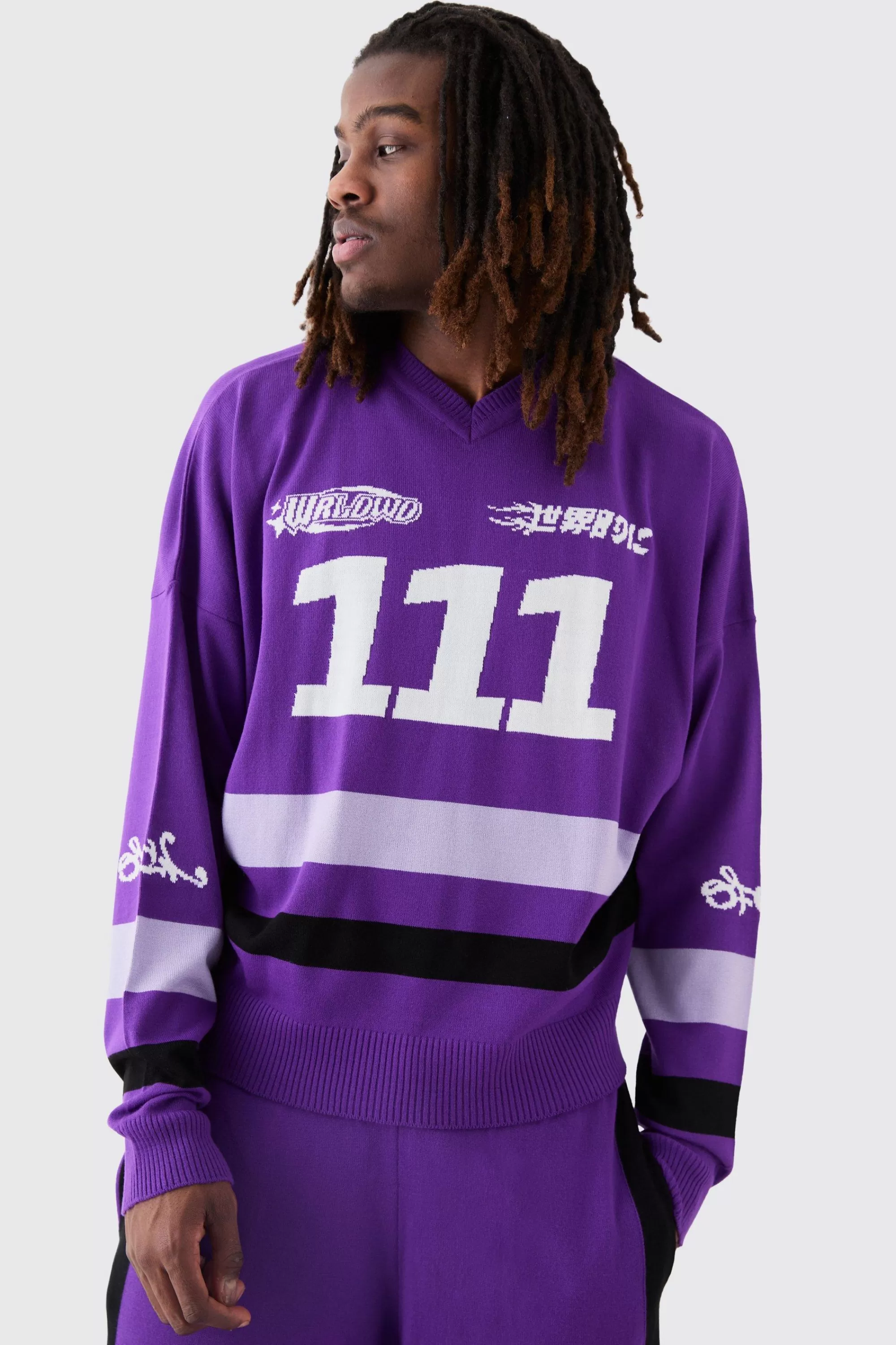 boohooMAN Boxy Moto Knitted Jumper | UK