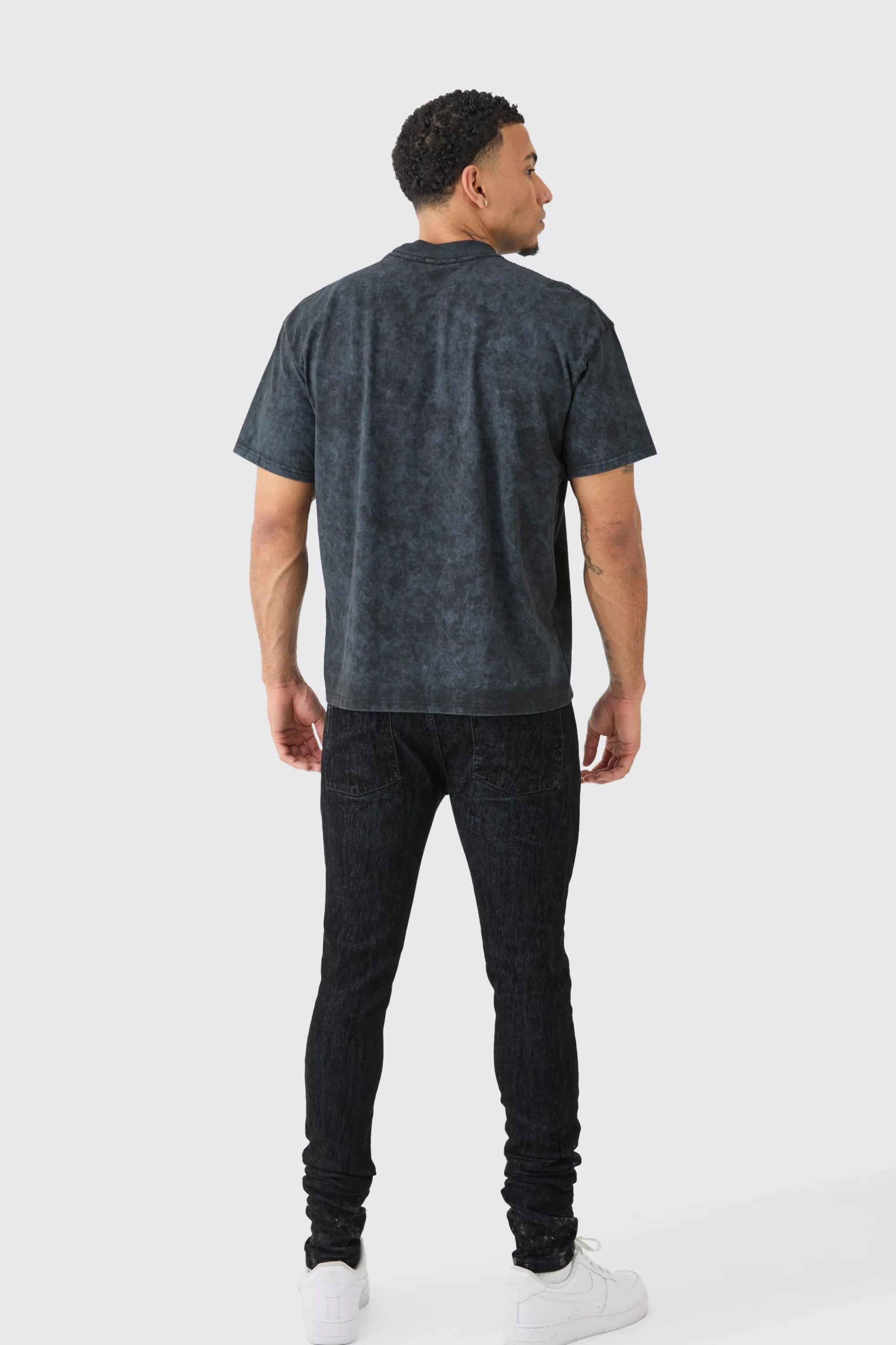 boohooMAN Brushed Denim Jacket And Jeans | UK