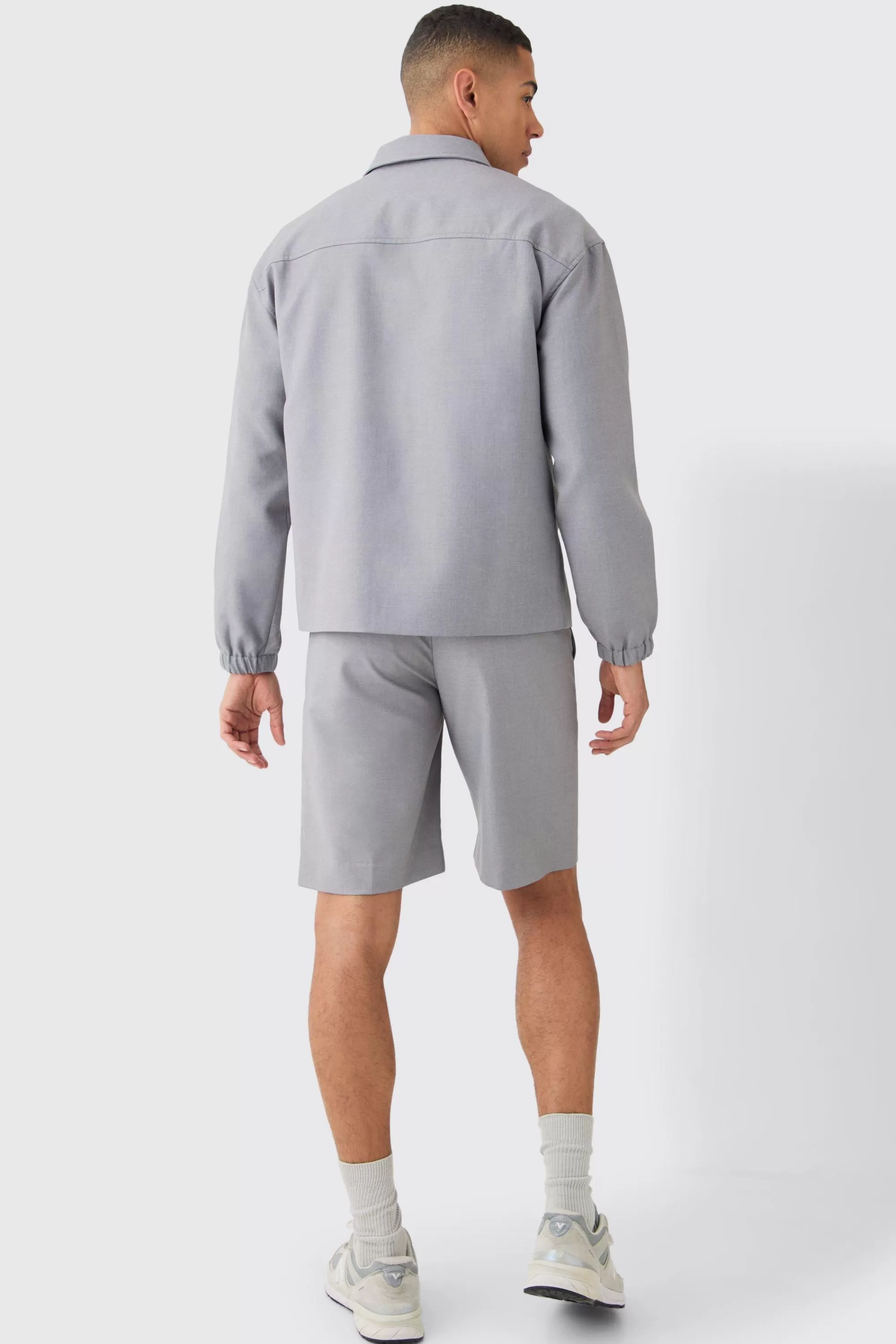 boohooMAN Cargo Pocket Regular Fit Tailored Smart Set | UK