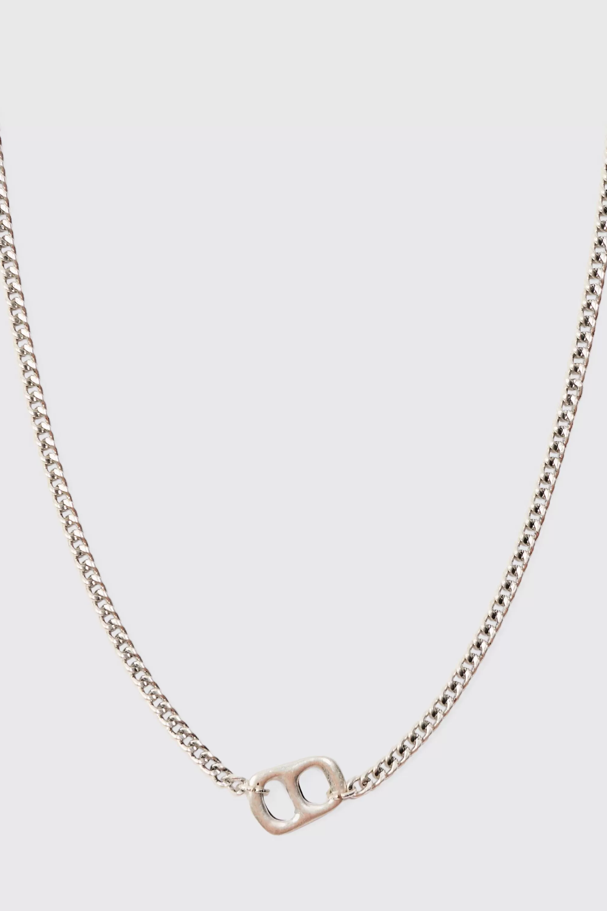 boohooMAN Chain Detail Pendant Necklace In | UK