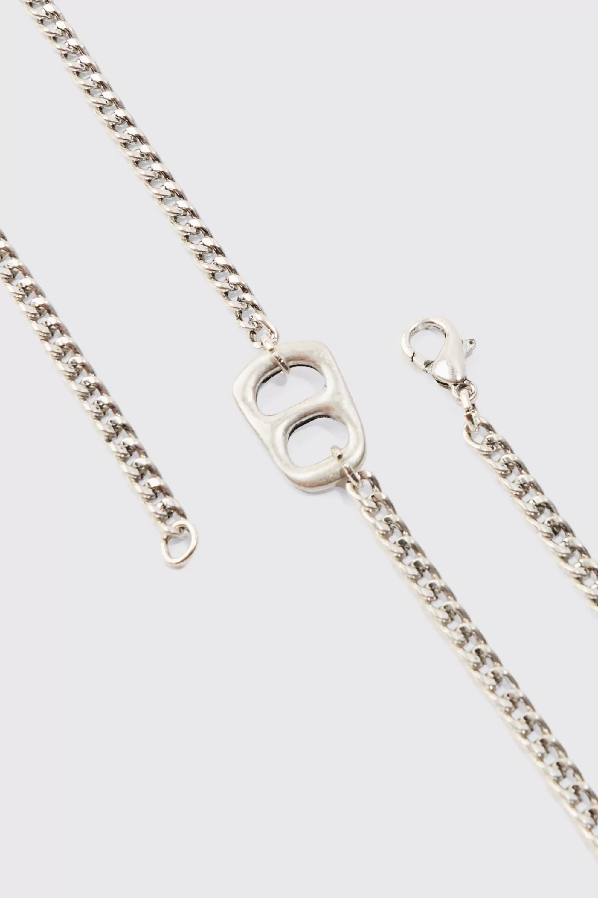 boohooMAN Chain Detail Pendant Necklace In | UK