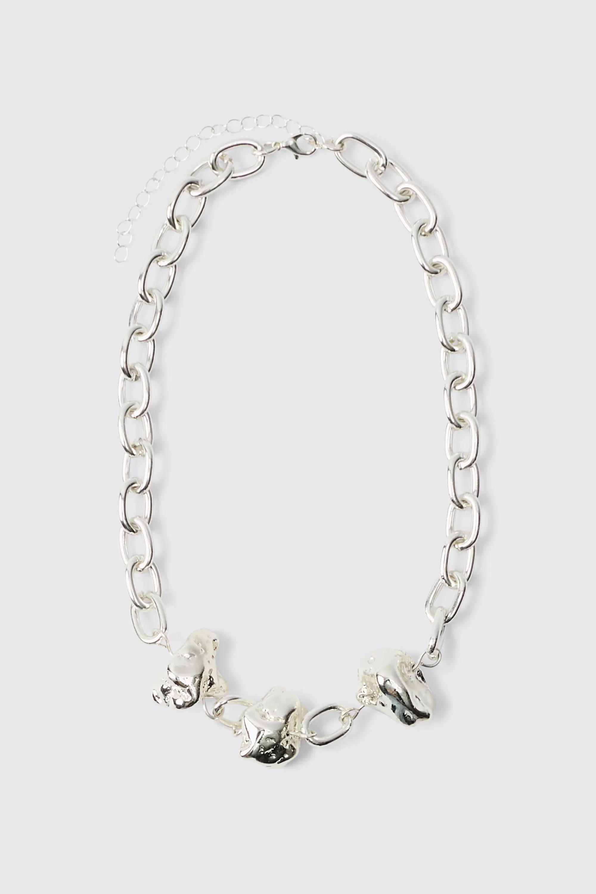 boohooMAN Chunky Metal Necklace | UK