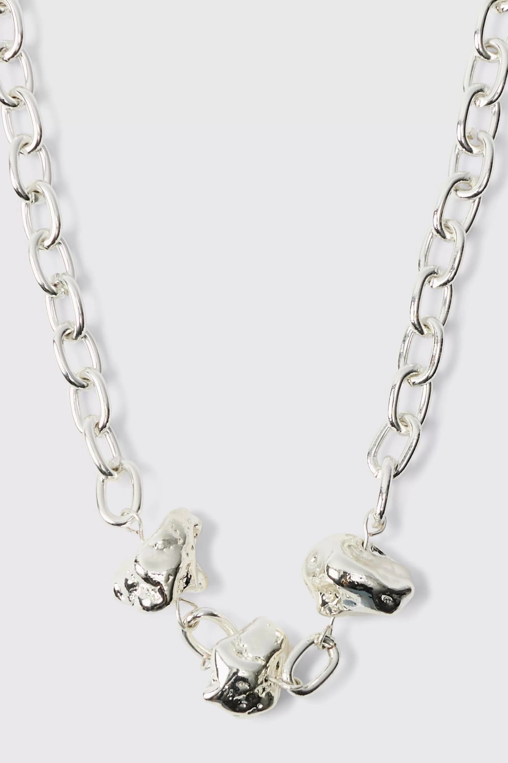 boohooMAN Chunky Metal Necklace | UK