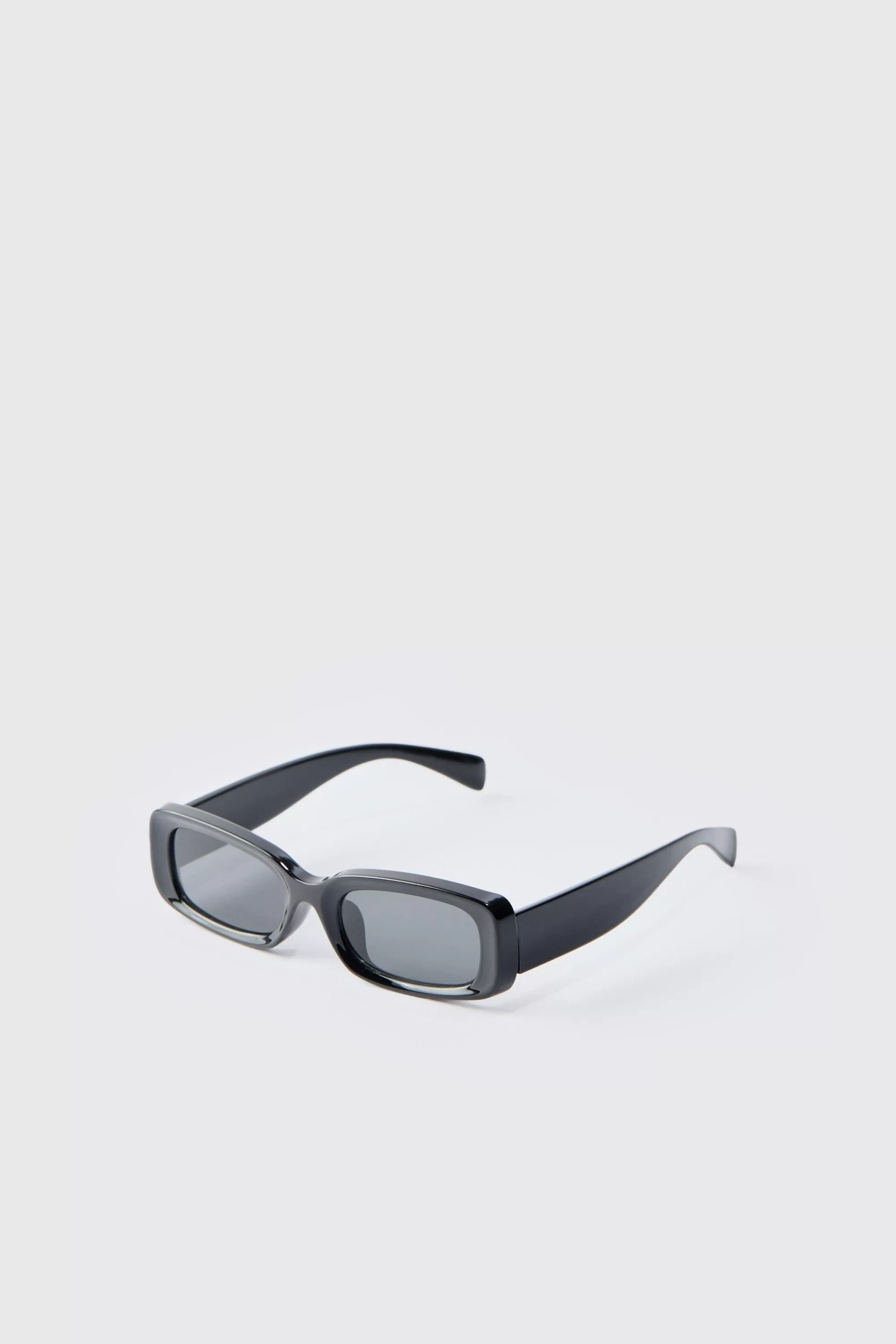boohooMAN Chunky Plastic Rectangular Sunglasses | UK