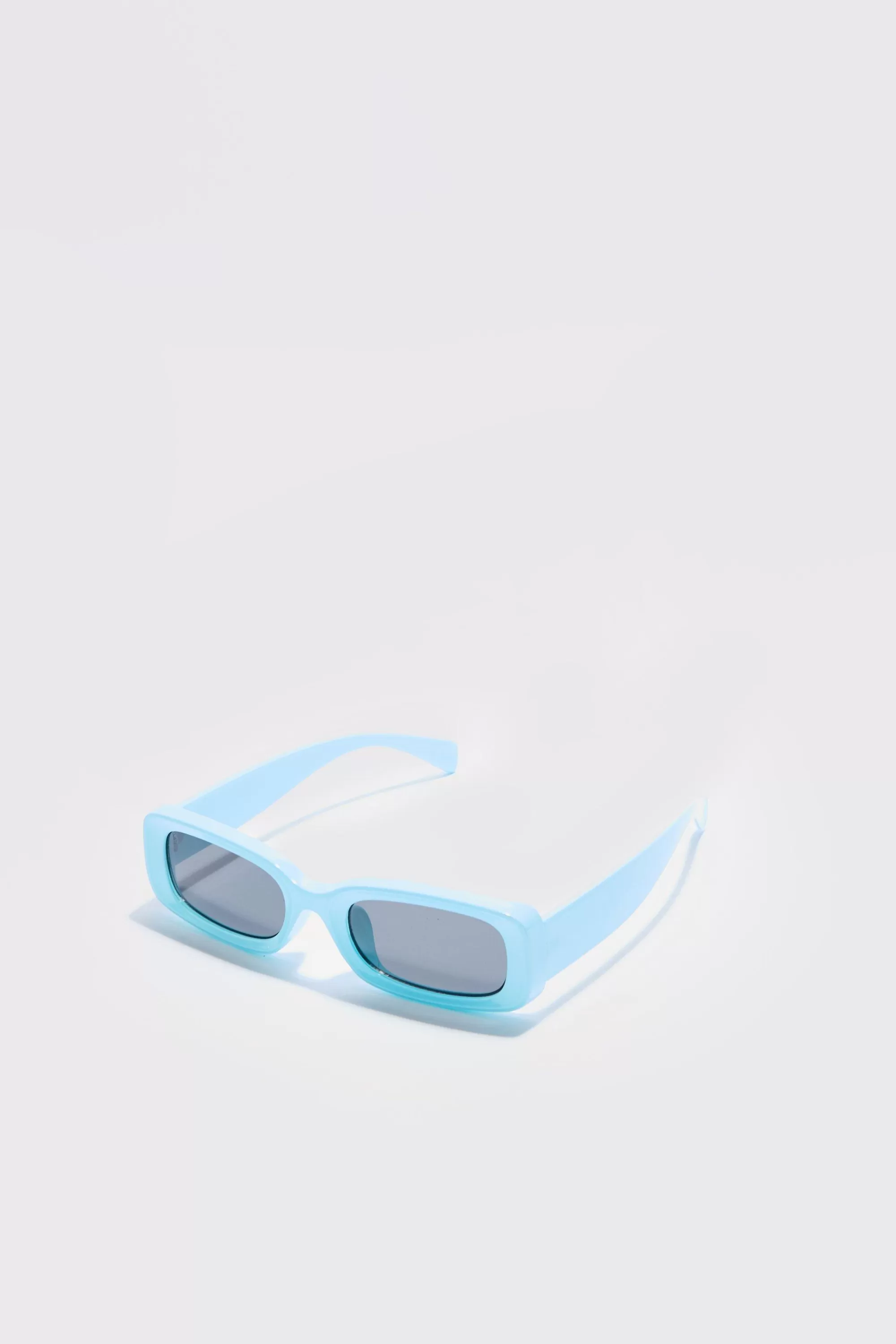 boohooMAN Chunky Plastic Rectangular Sunglasses | UK