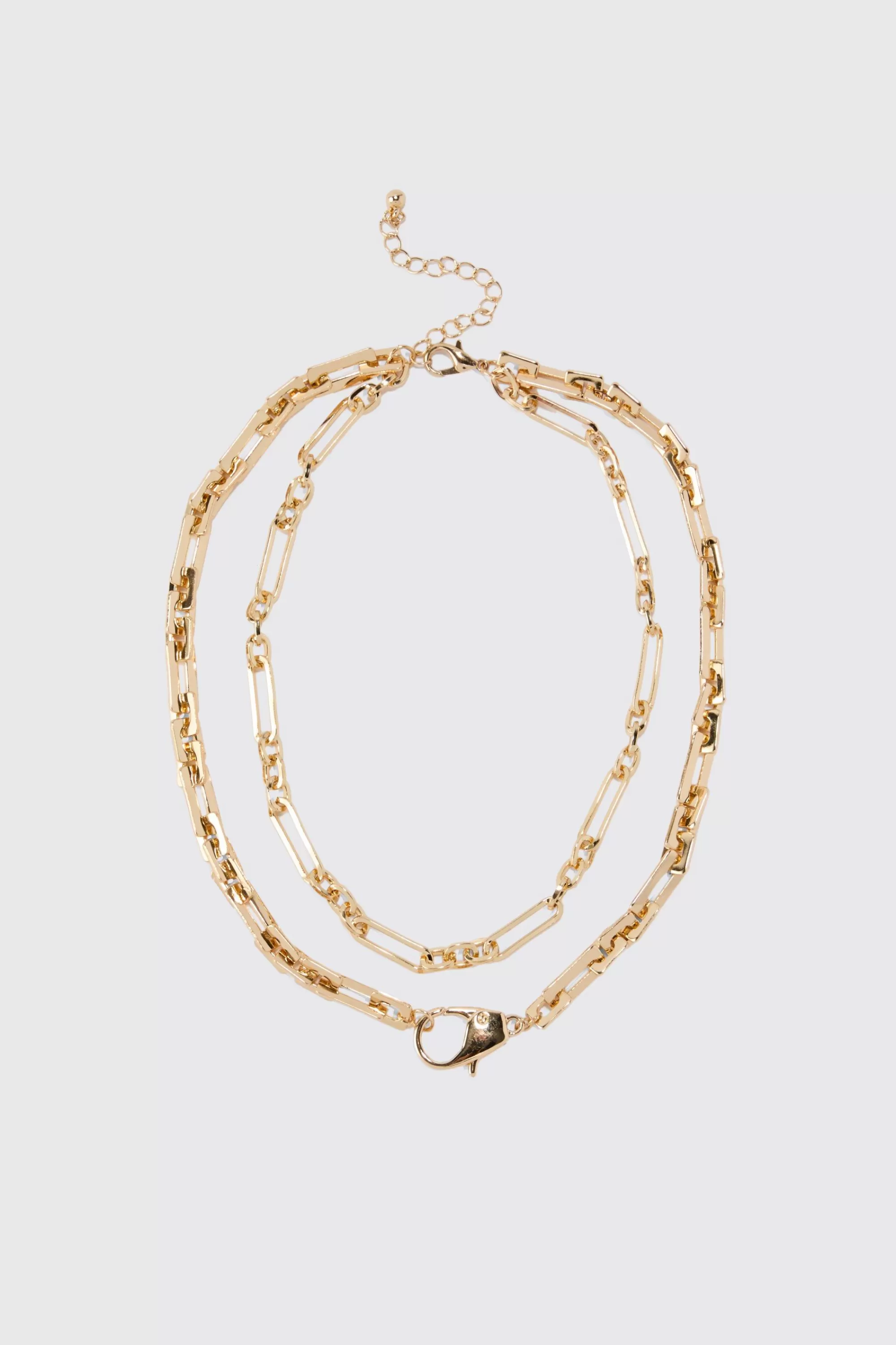 boohooMAN Clip Detail Chain Necklace | UK