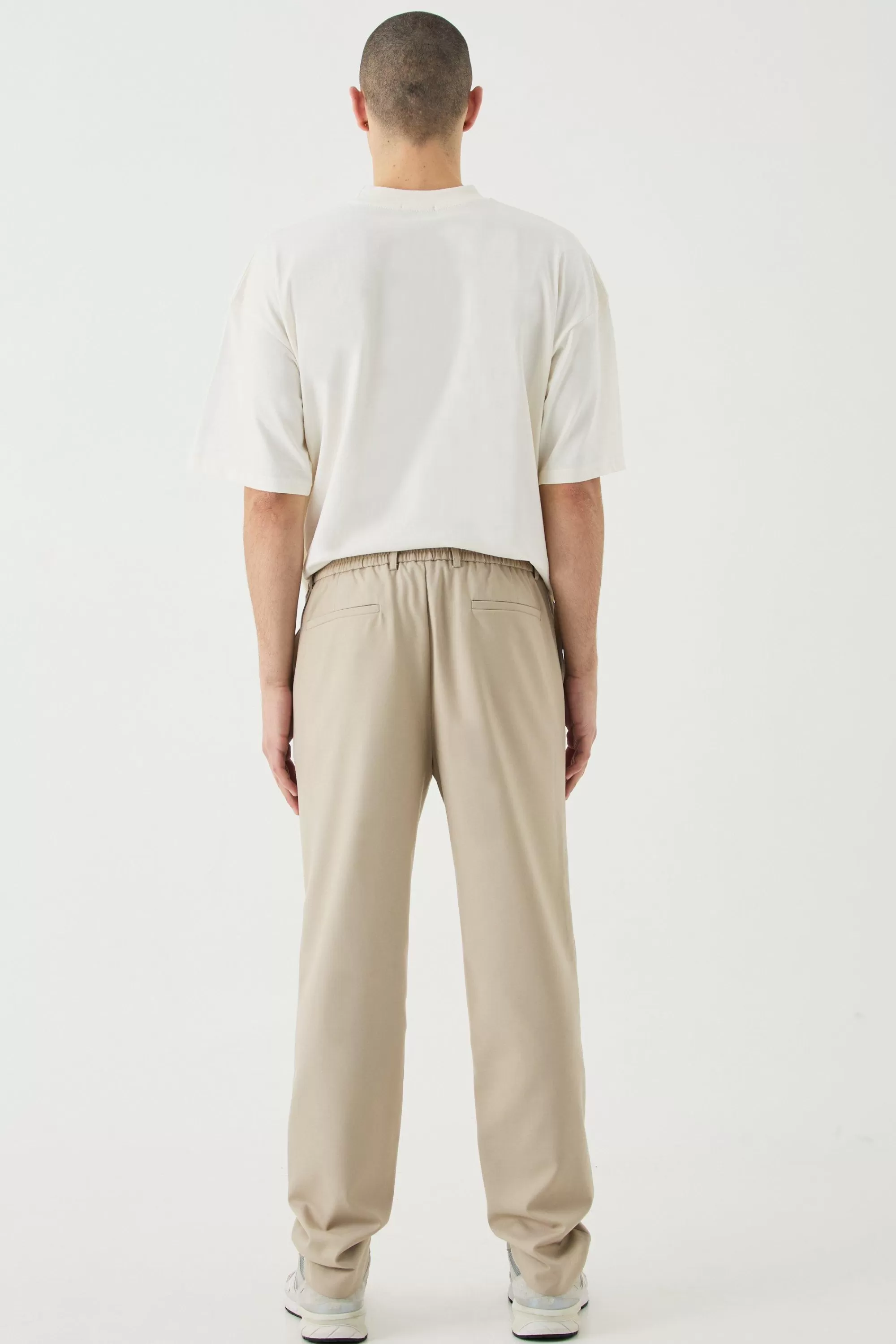 boohooMAN Comfort Waist Pleat Front Trousers | UK