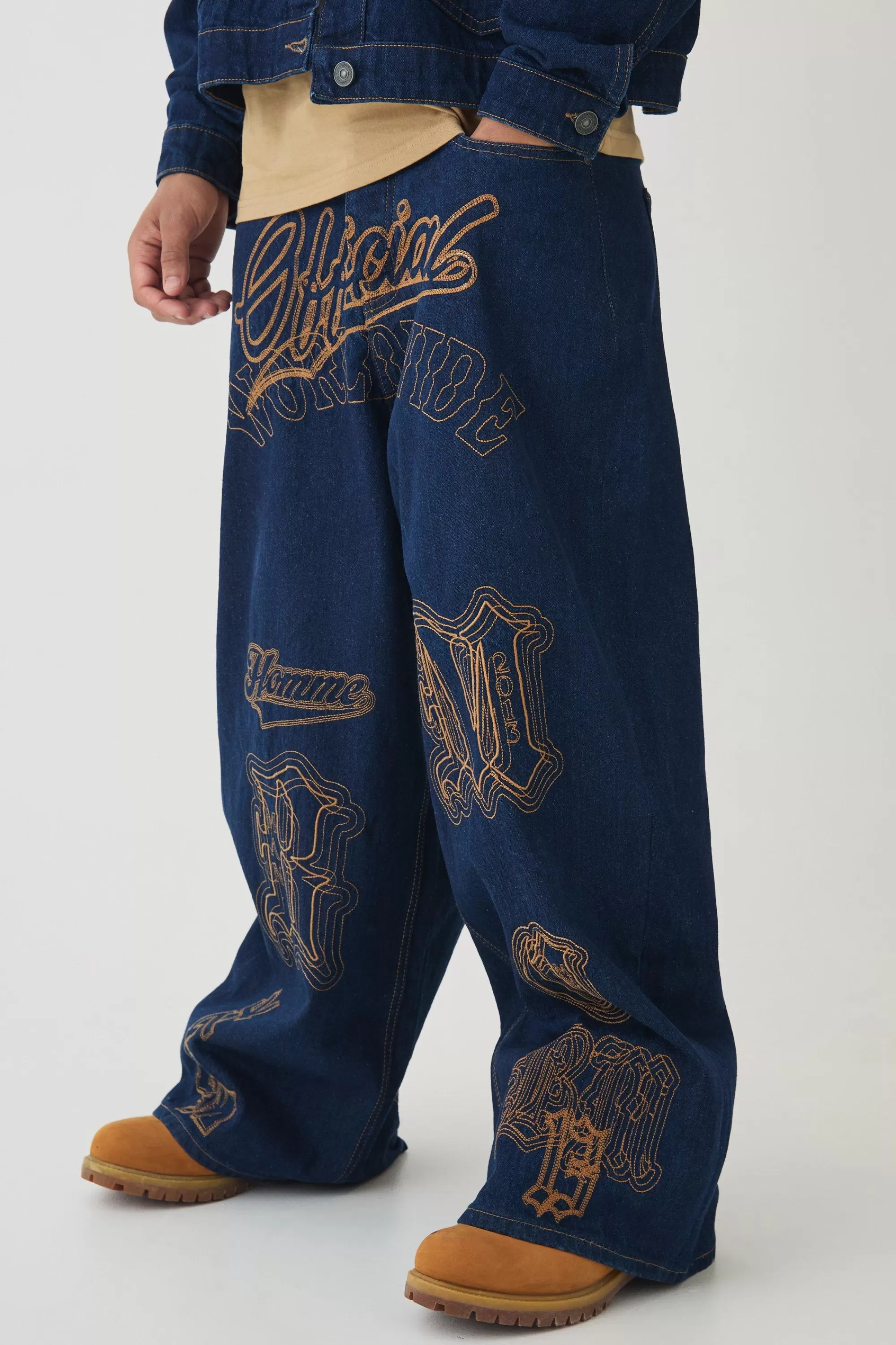 boohooMAN Contrast Stitch Set | UK