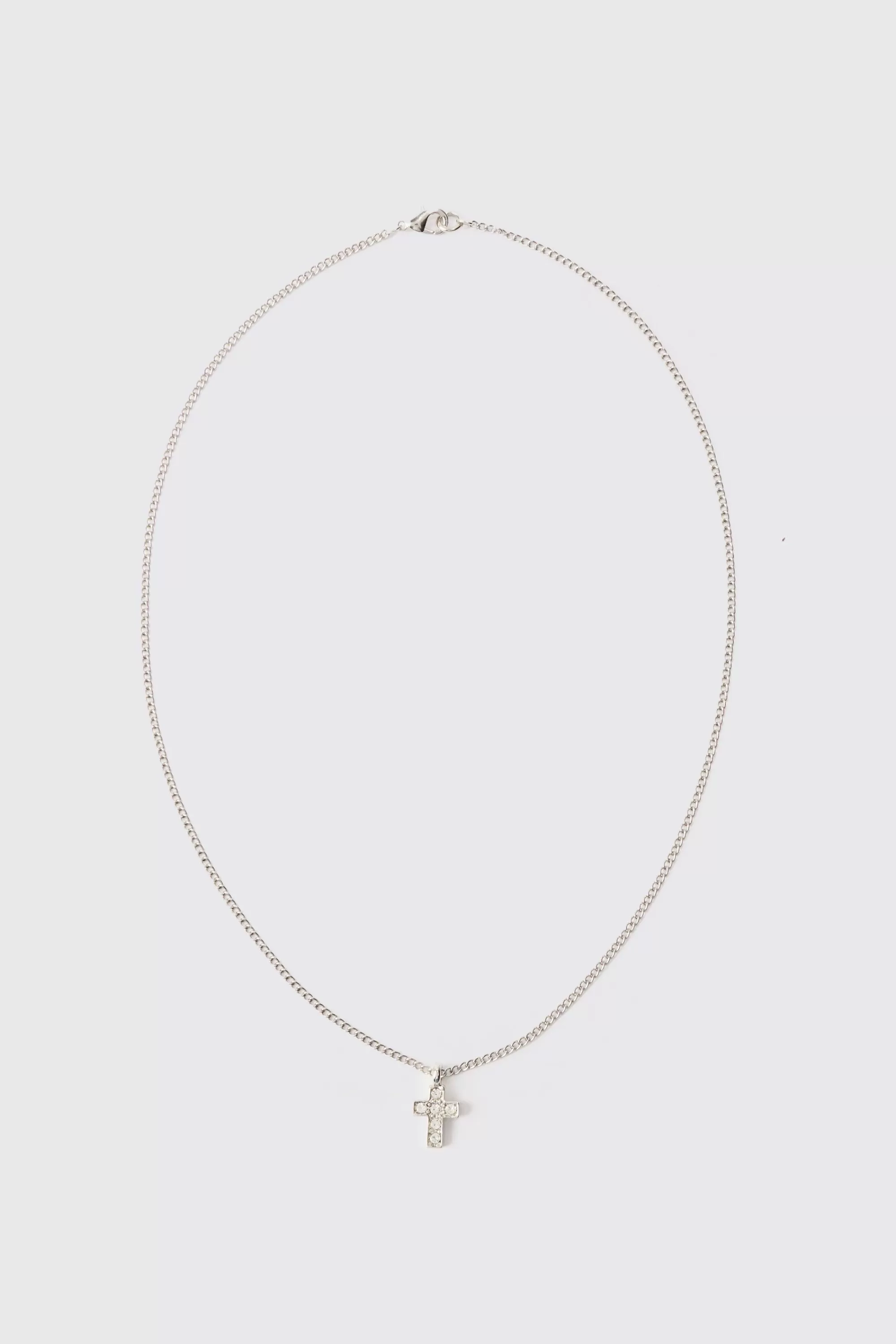 boohooMAN Cross Pendant Necklace In | UK
