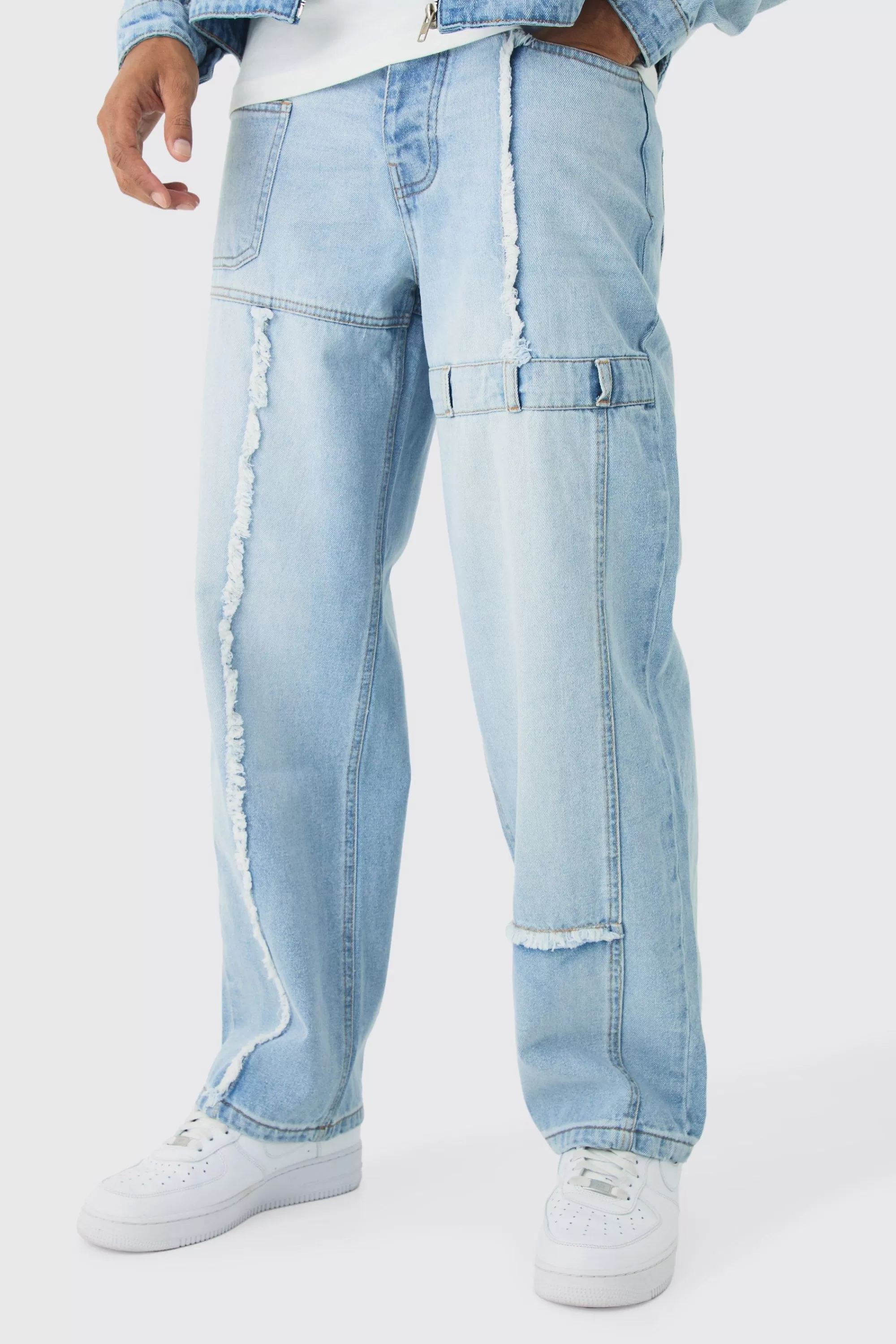boohooMAN Dirty Wash Carpenter Set | UK
