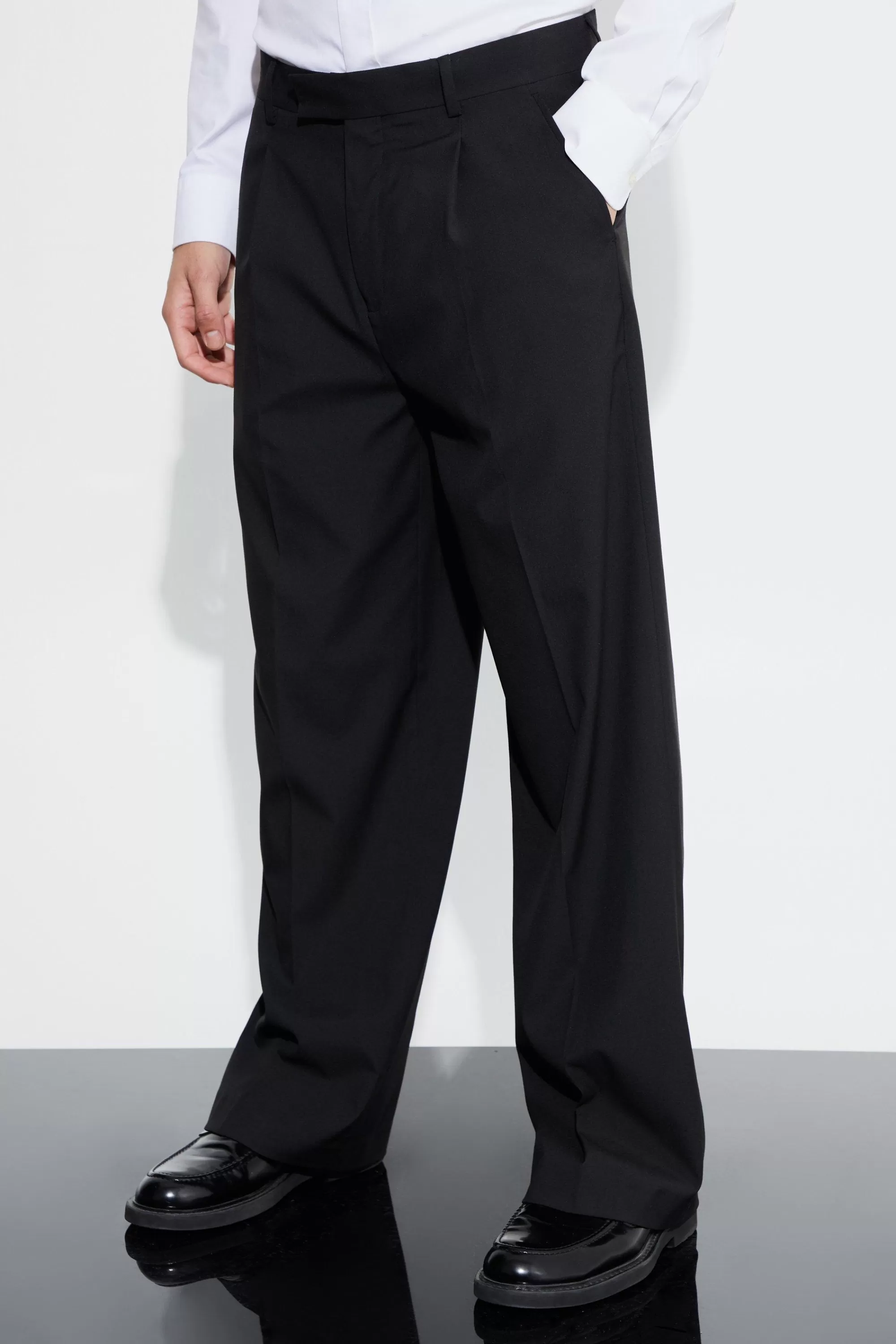 boohooMAN Double Breasted Relaxed Fit Suit | UK
