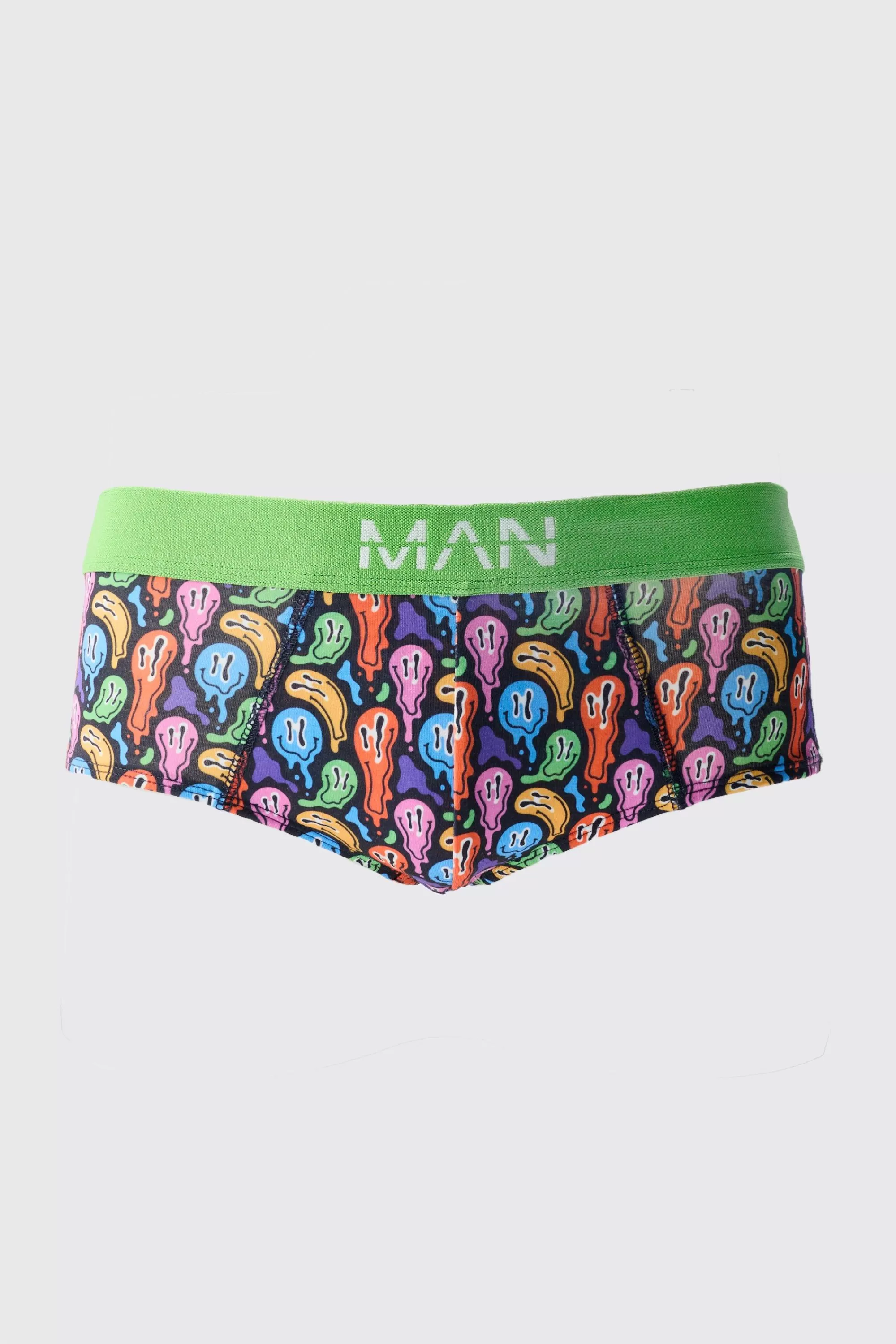 boohooMAN Drip Face Briefs | UK
