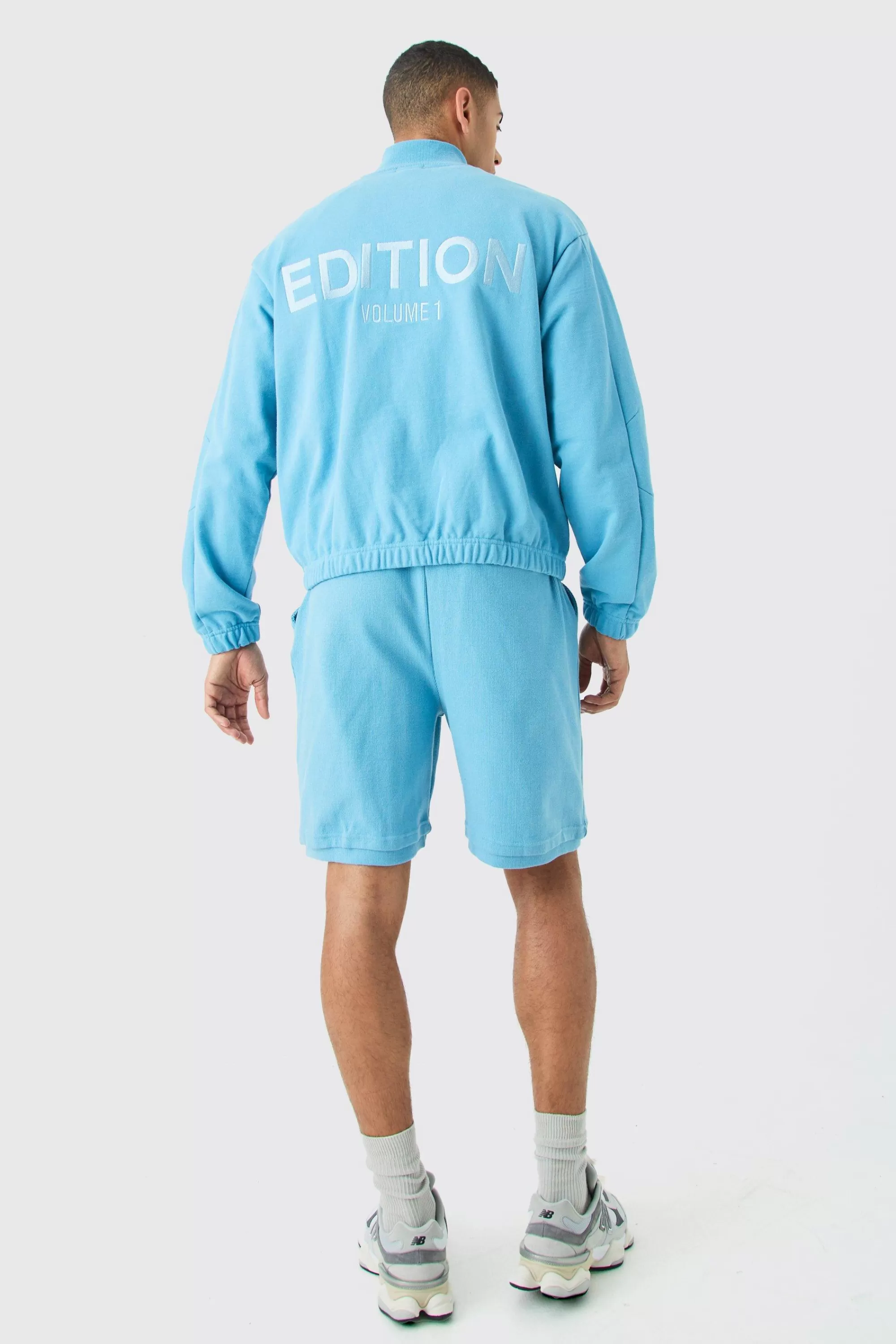 boohooMAN EDITION Oversized Boxy Heavyweight Bomber Jacket | UK