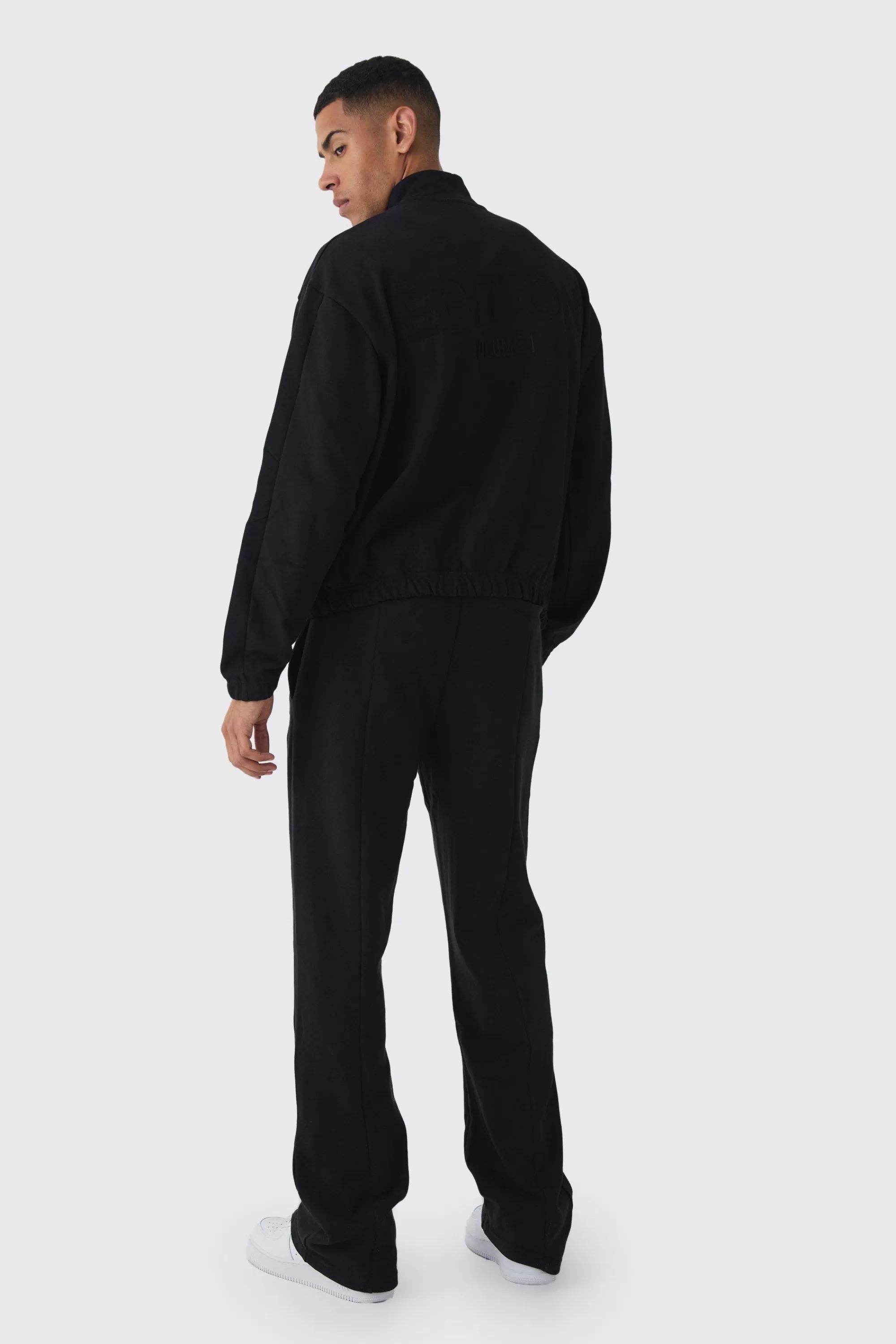 boohooMAN EDITION Oversized Boxy Heavyweight Funnel Neck Sweatshirt | UK