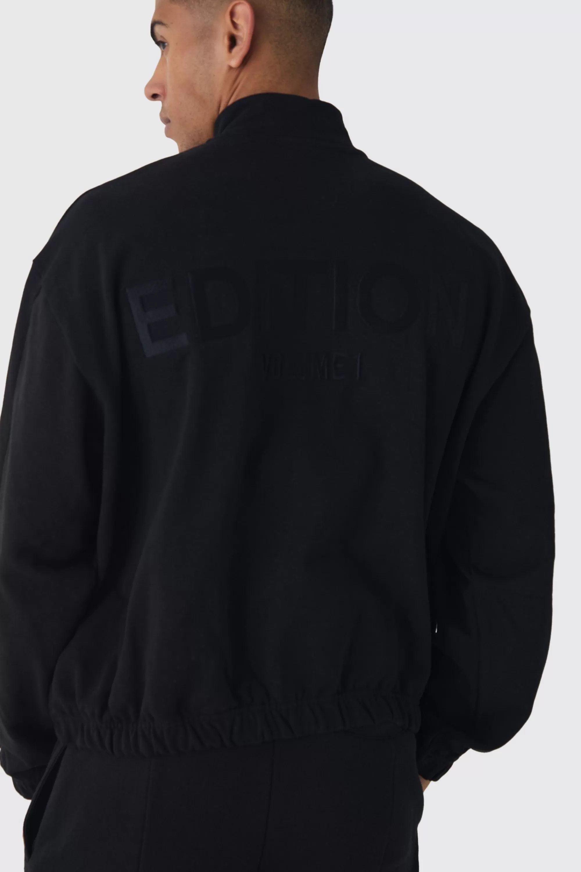 boohooMAN EDITION Oversized Boxy Heavyweight Funnel Neck Sweatshirt | UK