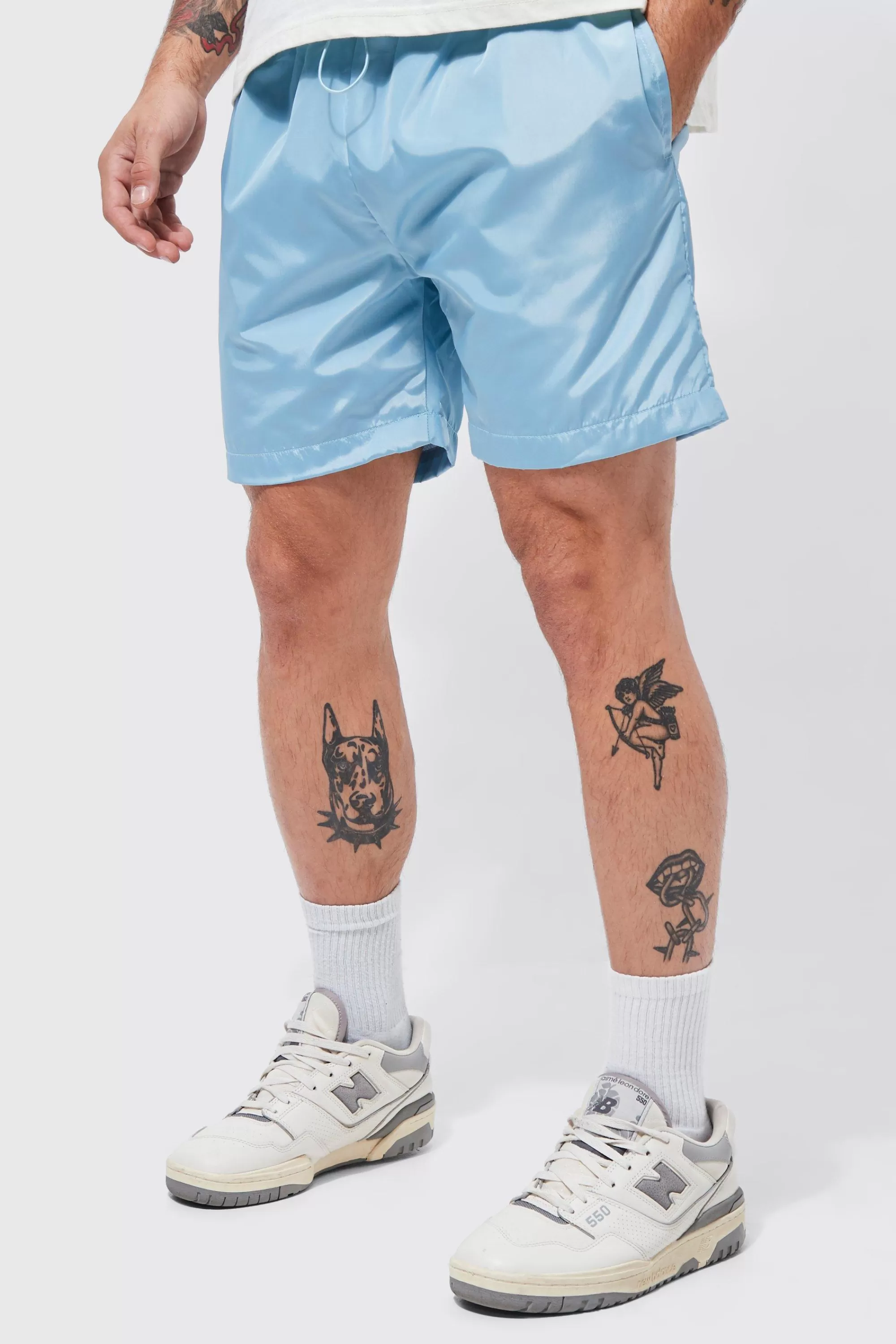 boohooMAN Elastic Waist Toggle Short | UK