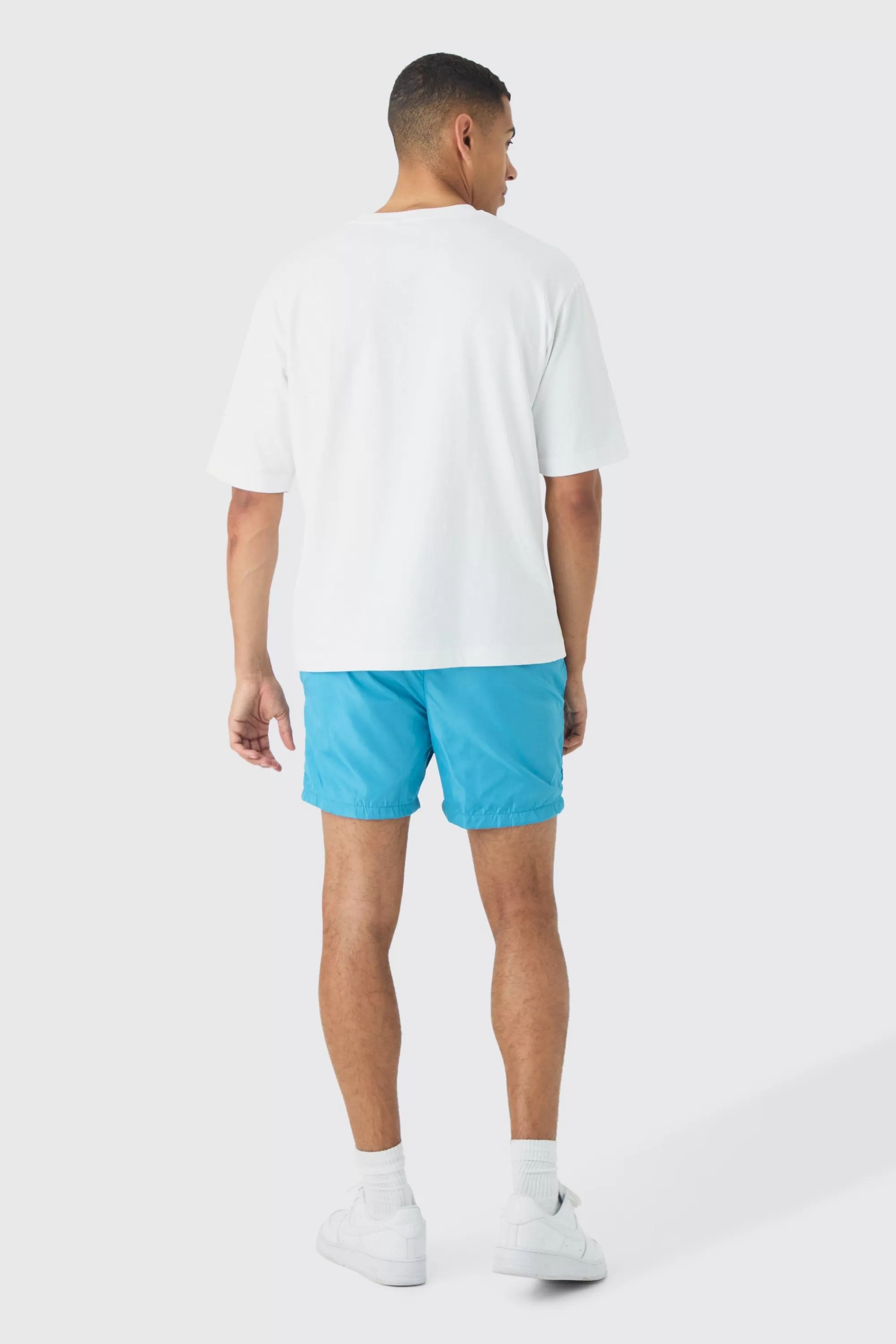 boohooMAN Elastic Waist Toggle Short | UK