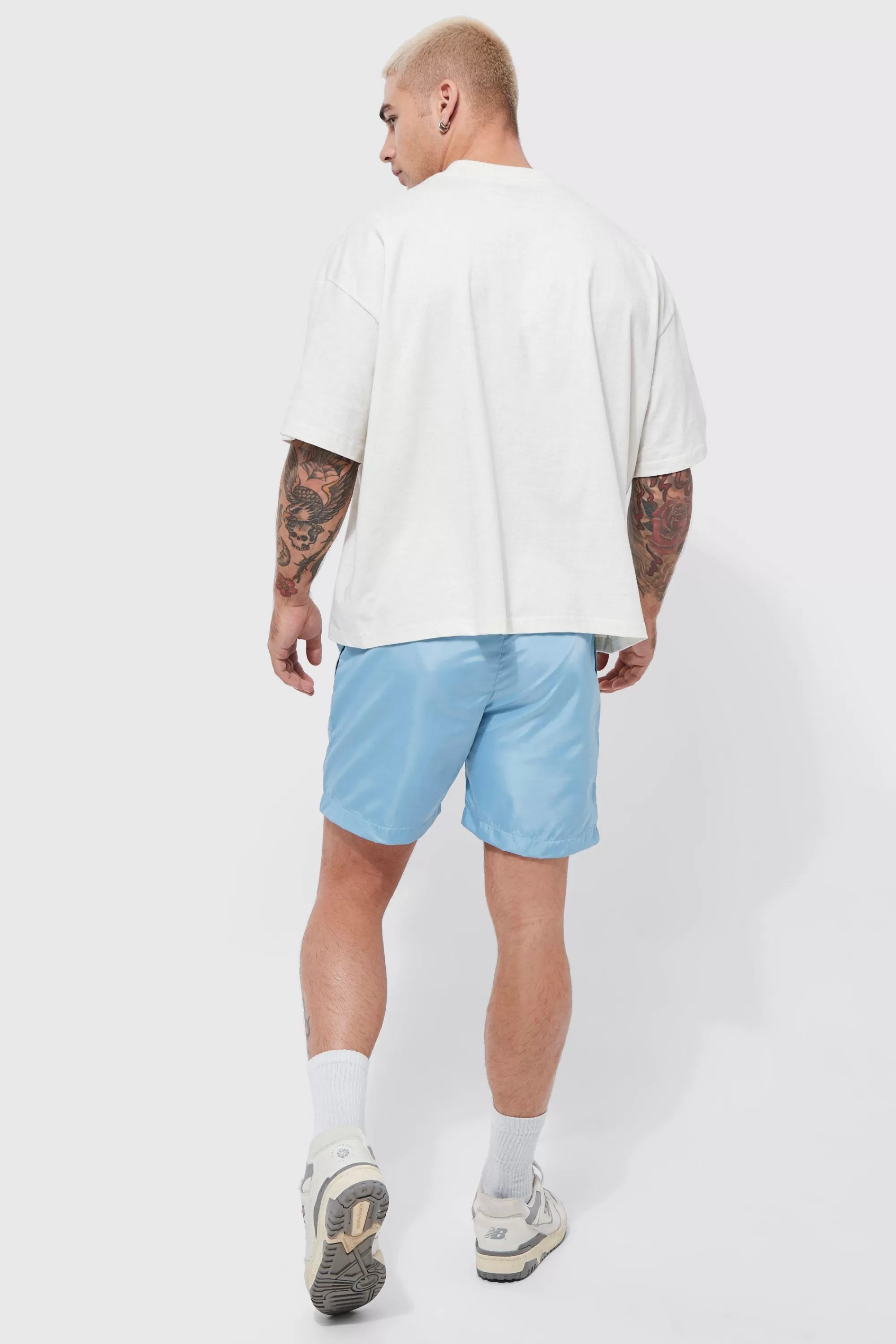 boohooMAN Elastic Waist Toggle Short | UK