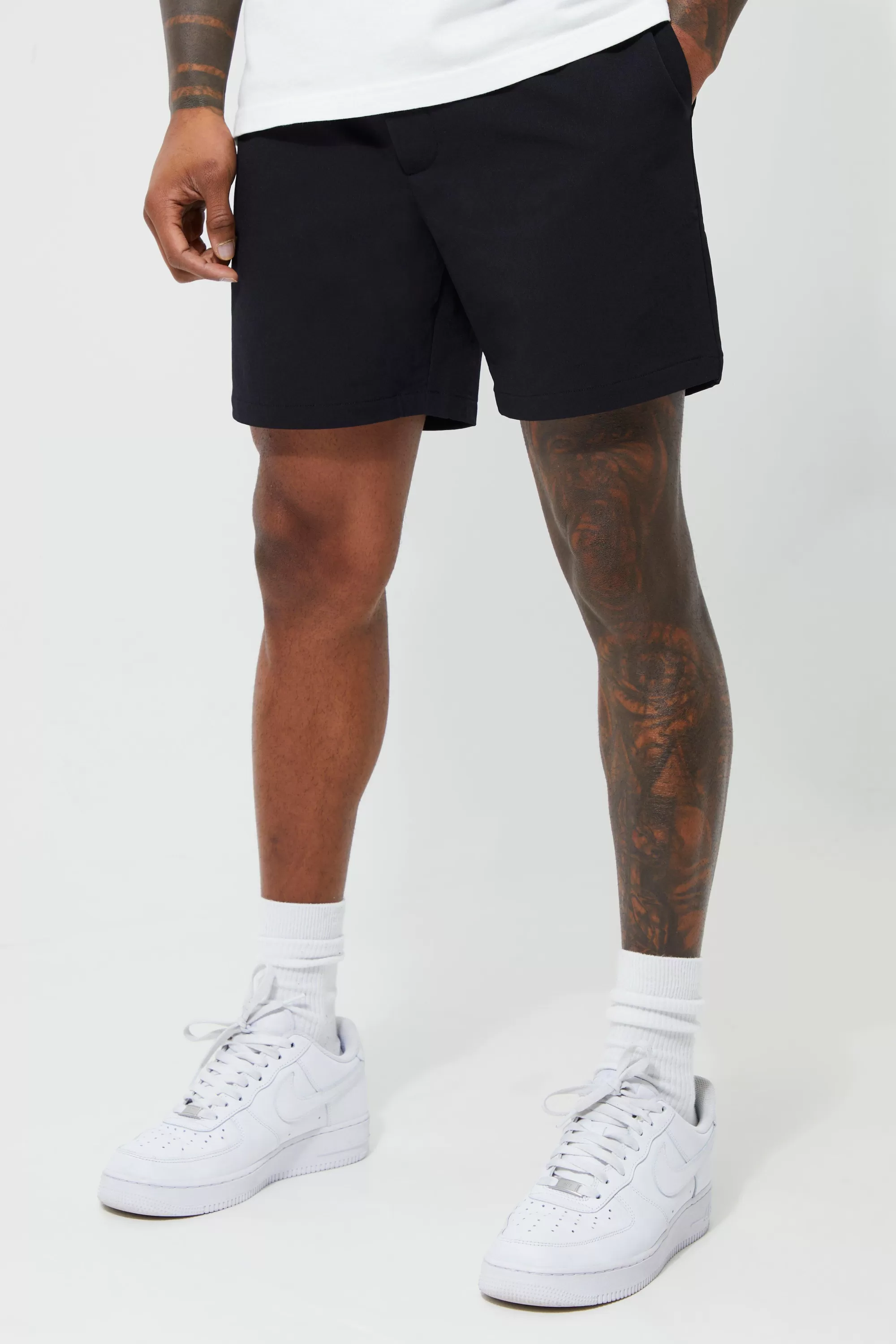 boohooMAN Elasticated Comfort Fit Stretch Short | UK