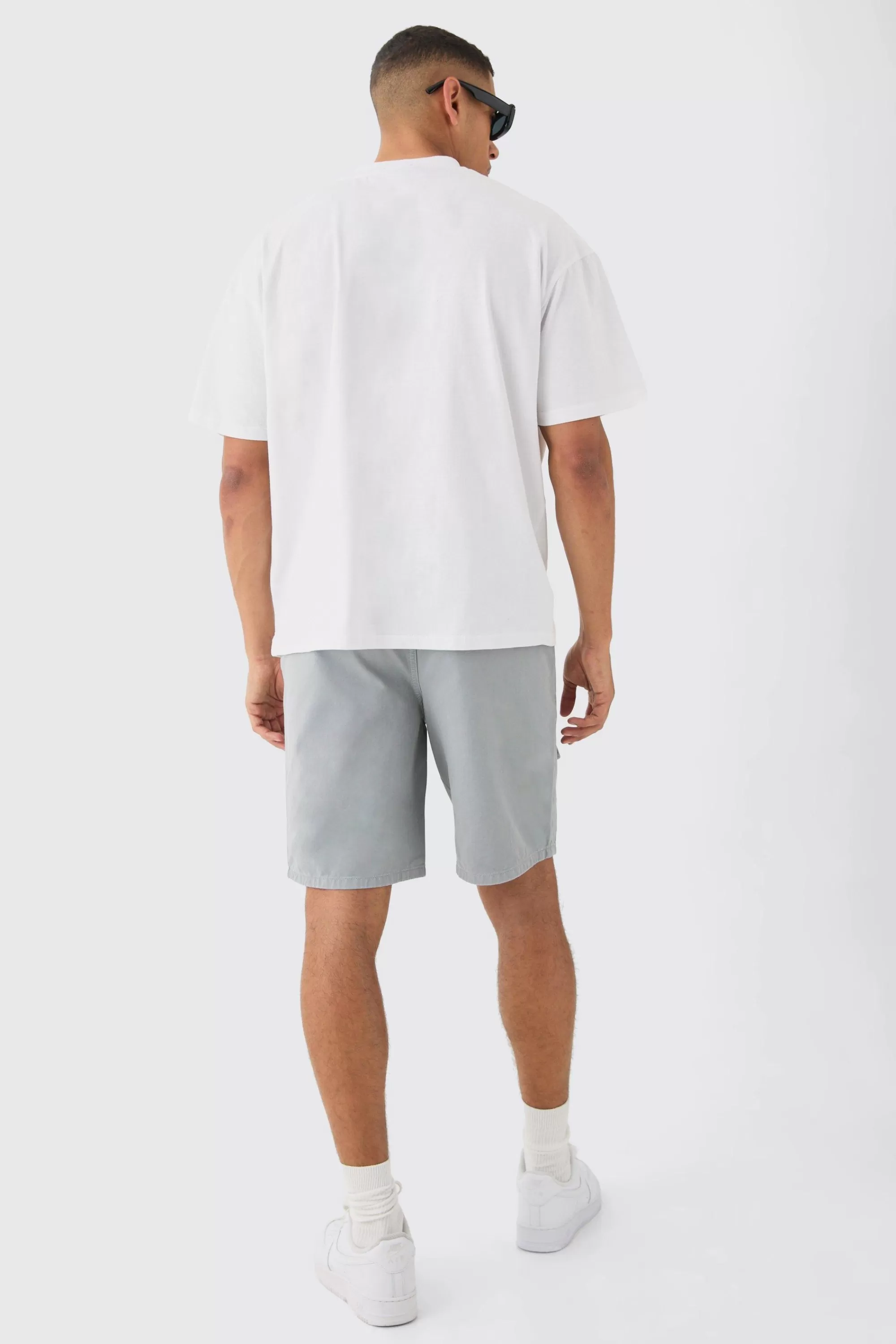 boohooMAN Elasticated Waist Relaxed Shorts | UK