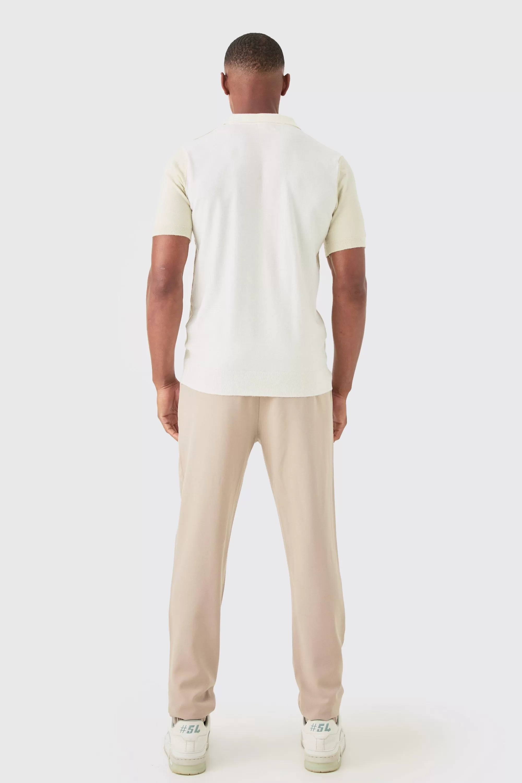 boohooMAN Elasticated Waist Slim Smart Jogger | UK