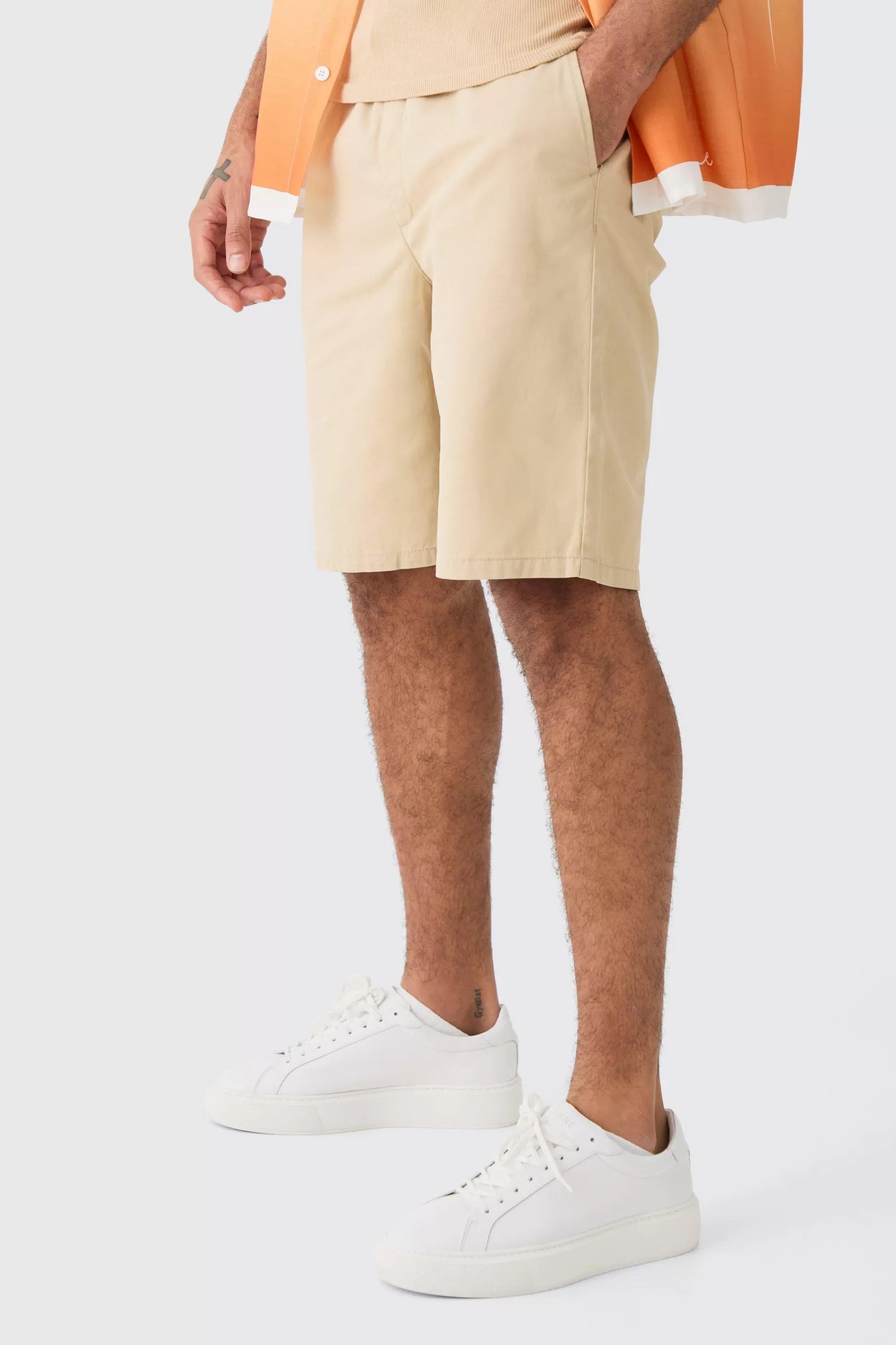 boohooMAN Elasticated Waist Relaxed Fit Shorts | UK