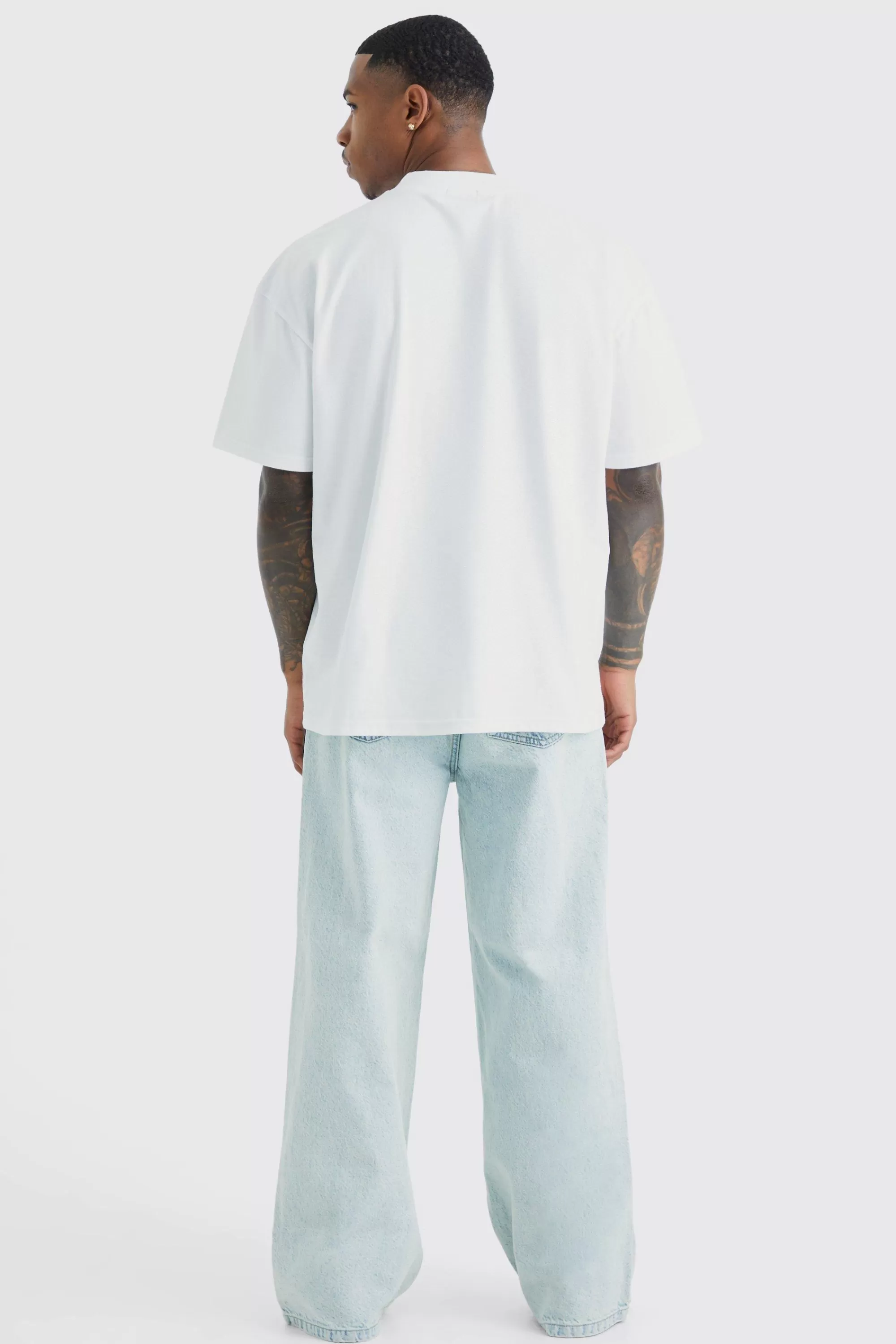 boohooMAN Extreme Baggy Rigid Jeans | UK