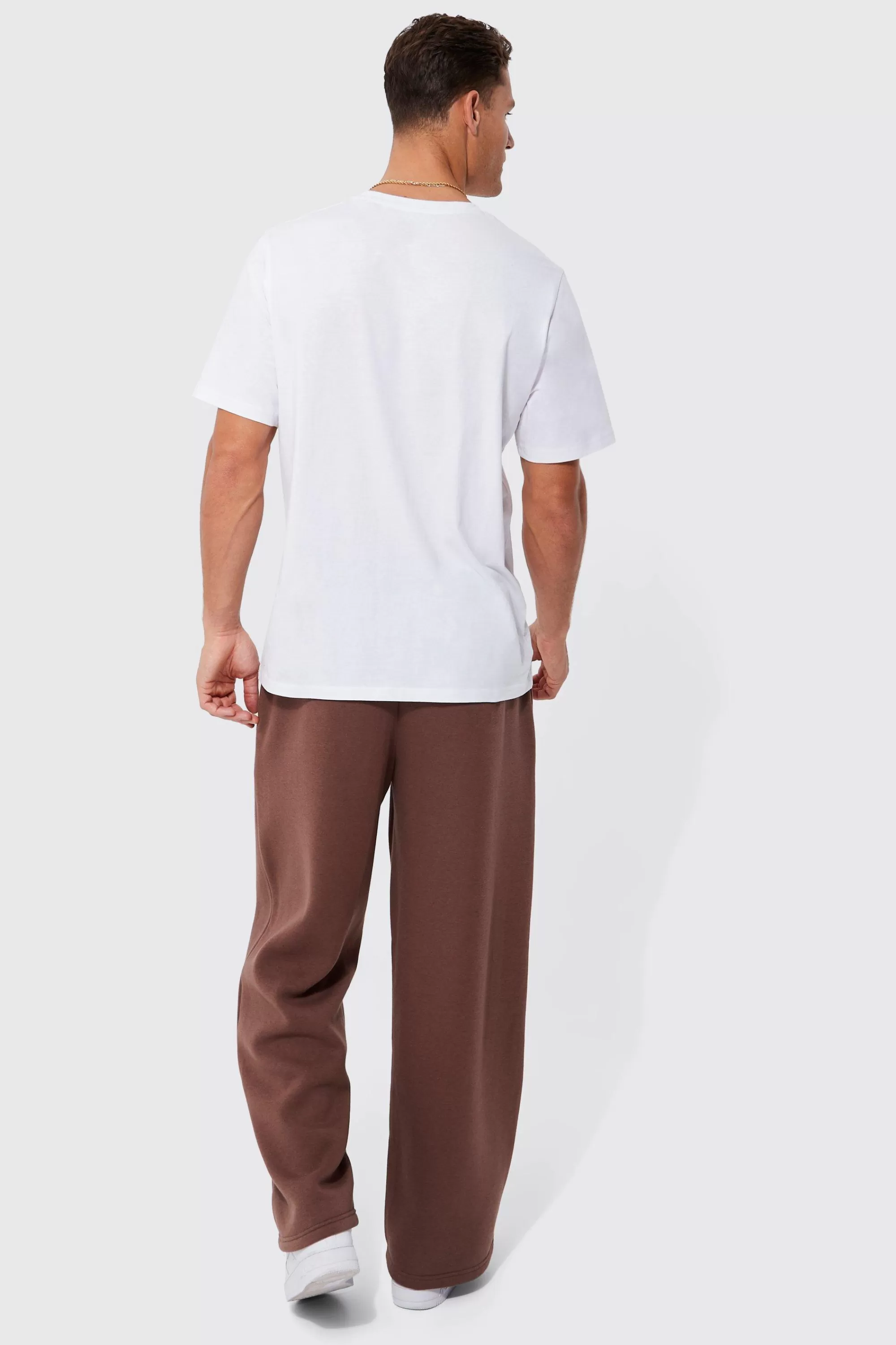 boohooMAN Extreme Wide Leg Basic Jogger | UK