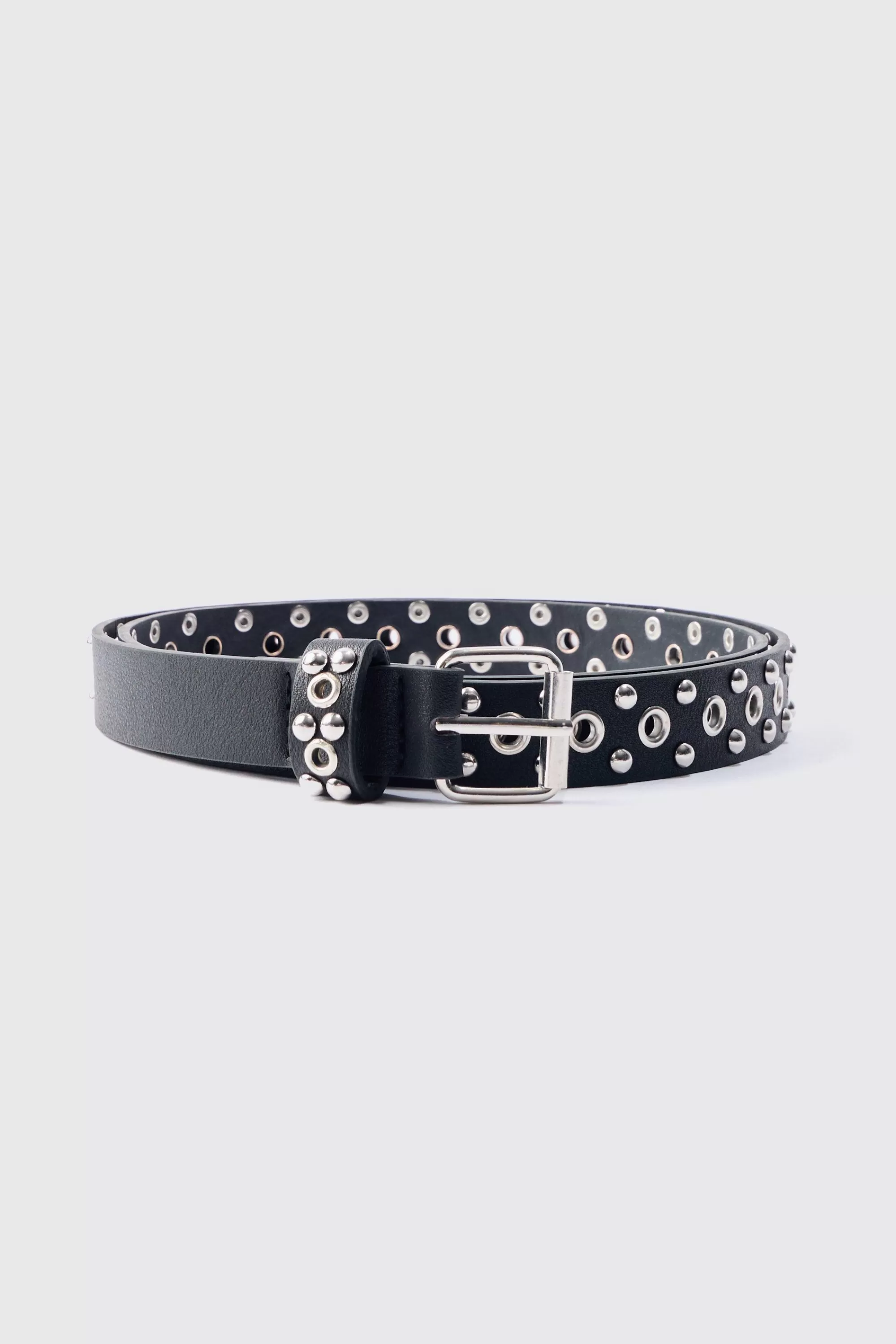 boohooMAN Eyelet Belt In | UK